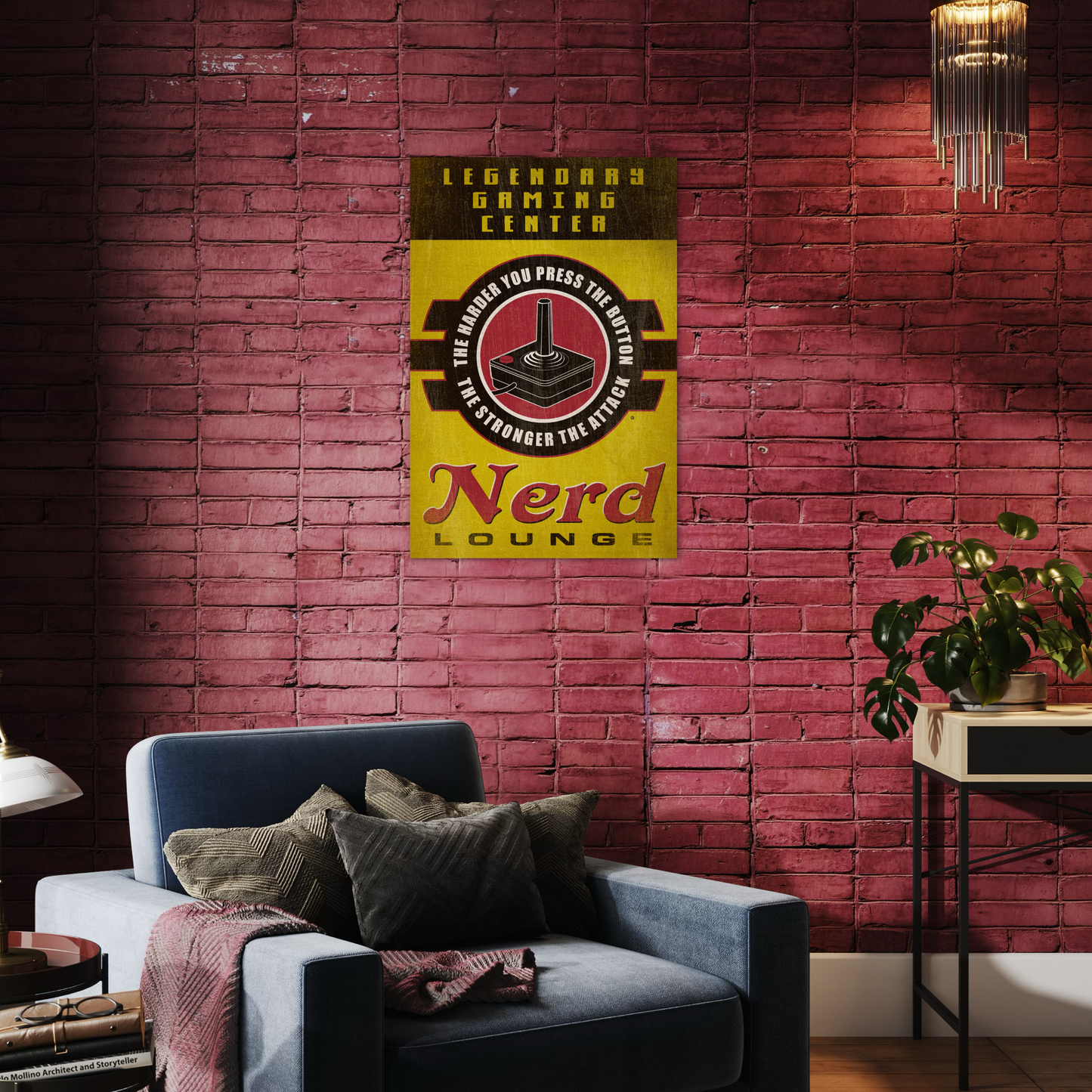 NERD LOUNGE METAL PRINT