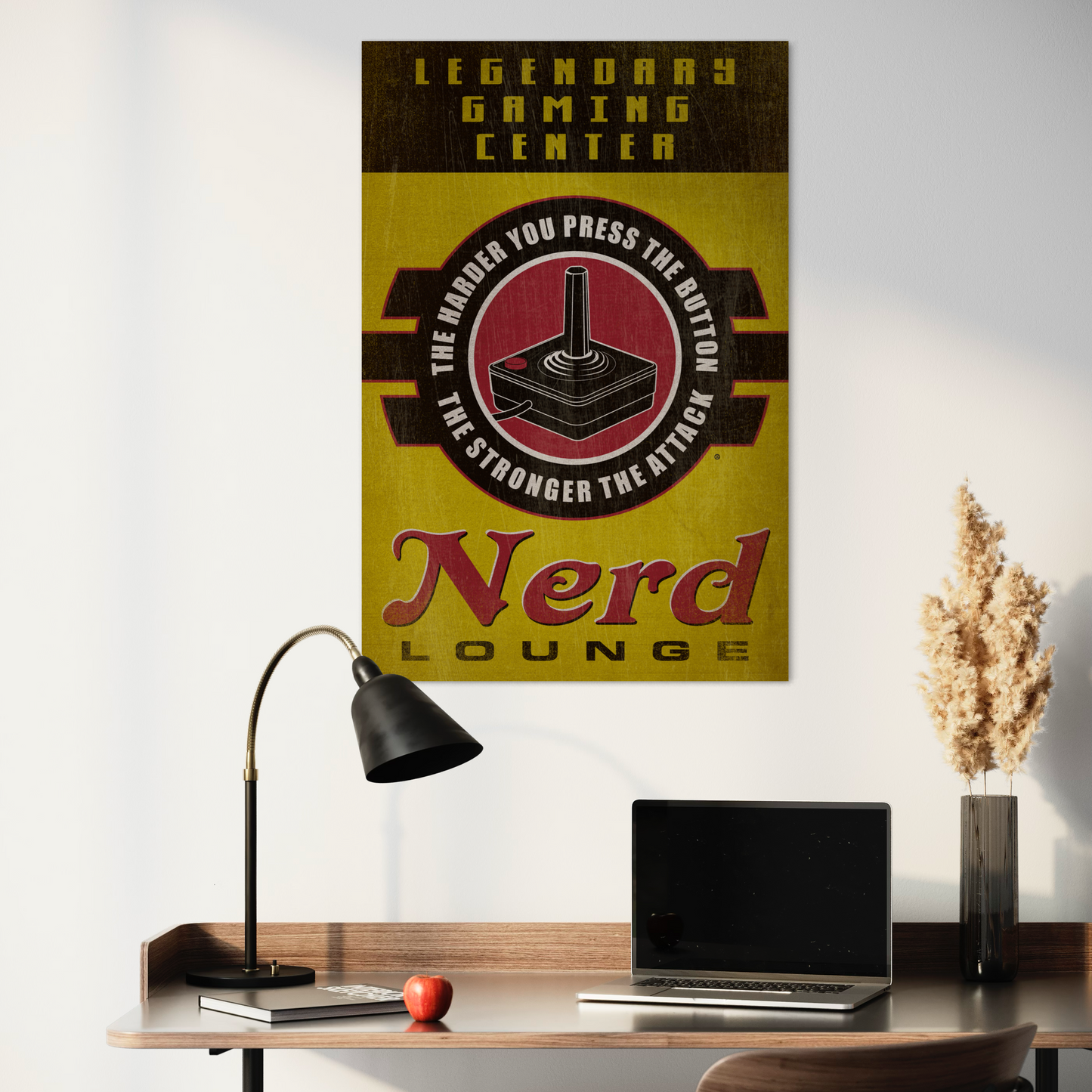 NERD LOUNGE METAL PRINT