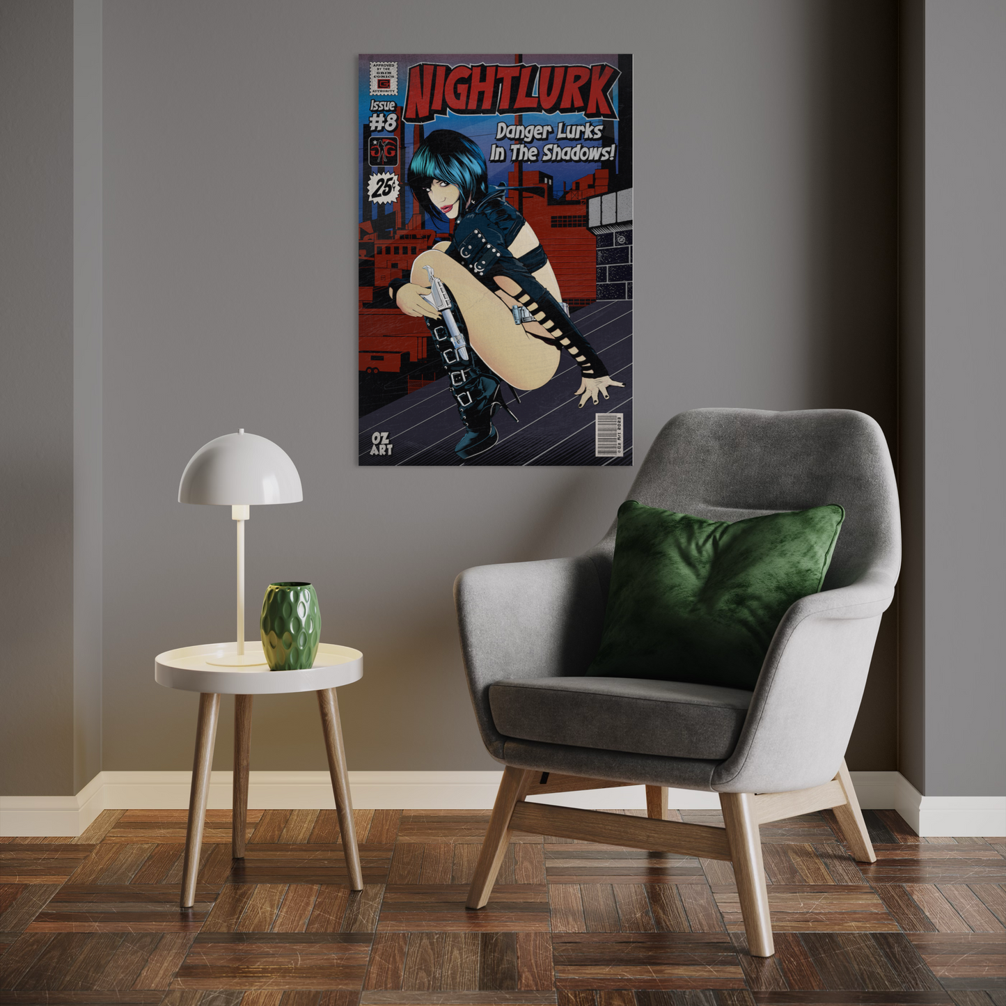 NIGHTLURK COMIC METAL PRINT