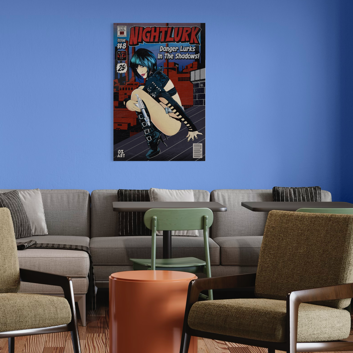 NIGHTLURK COMIC METAL PRINT