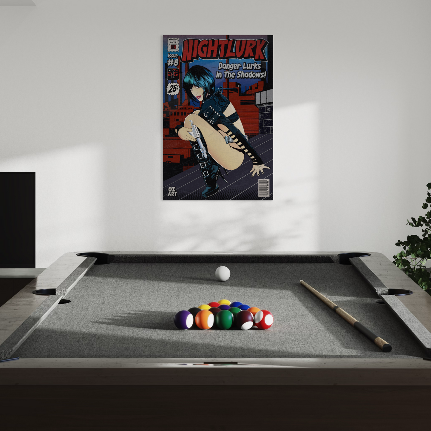 NIGHTLURK COMIC METAL PRINT