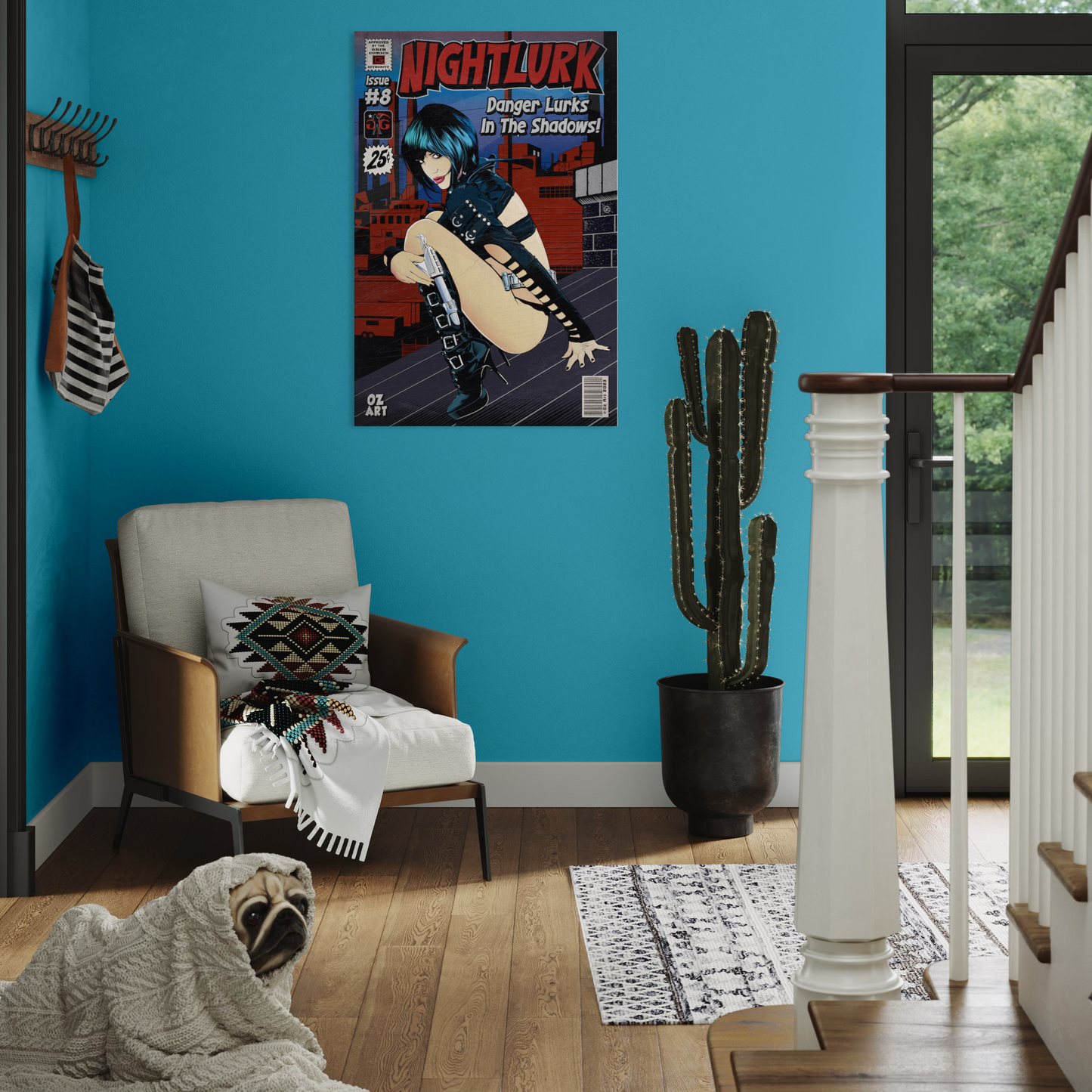 NIGHTLURK COMIC METAL PRINT