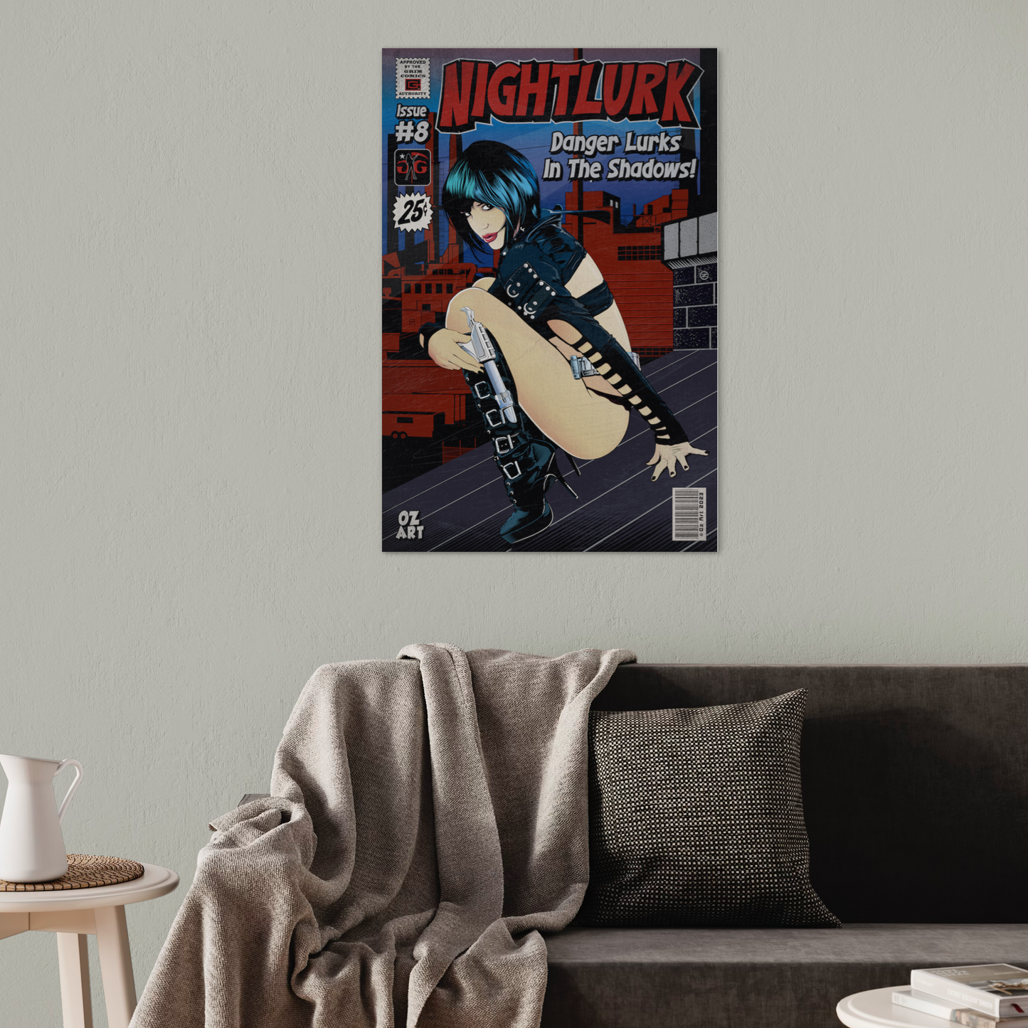 NIGHTLURK COMIC METAL PRINT