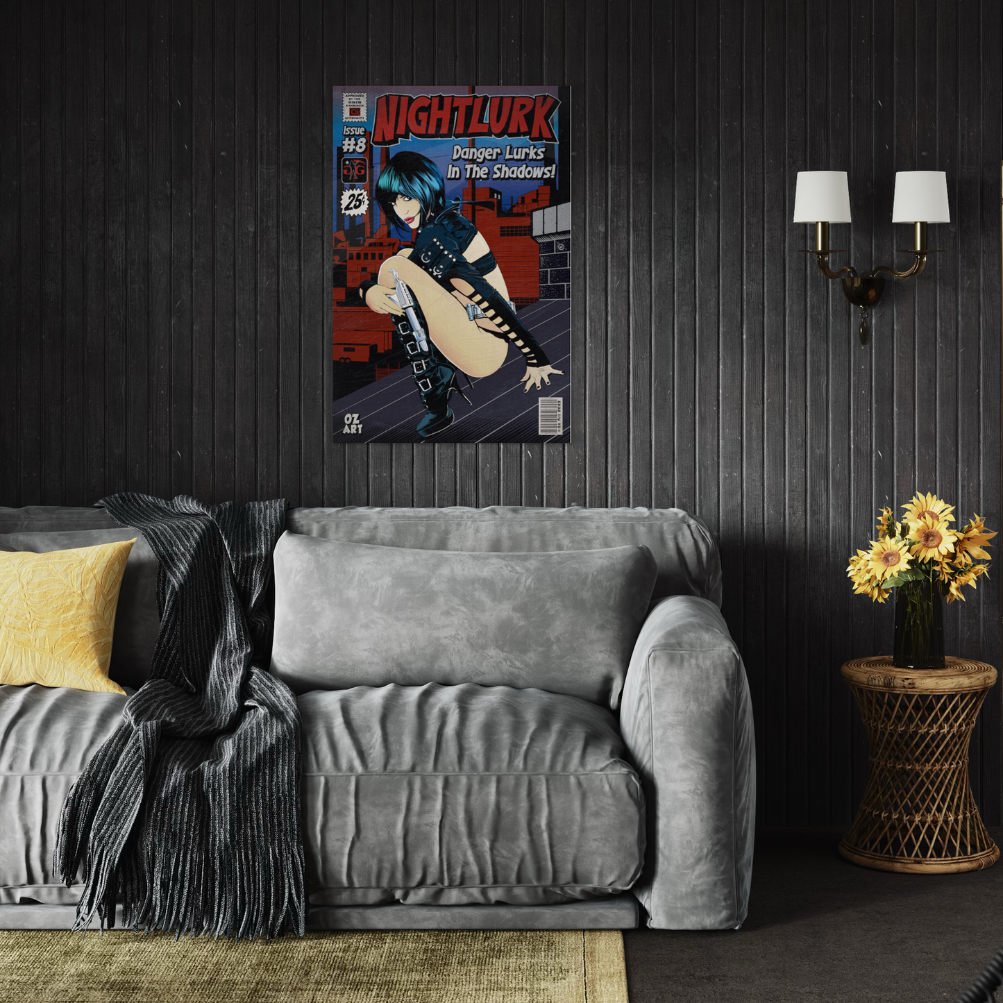 NIGHTLURK COMIC METAL PRINT