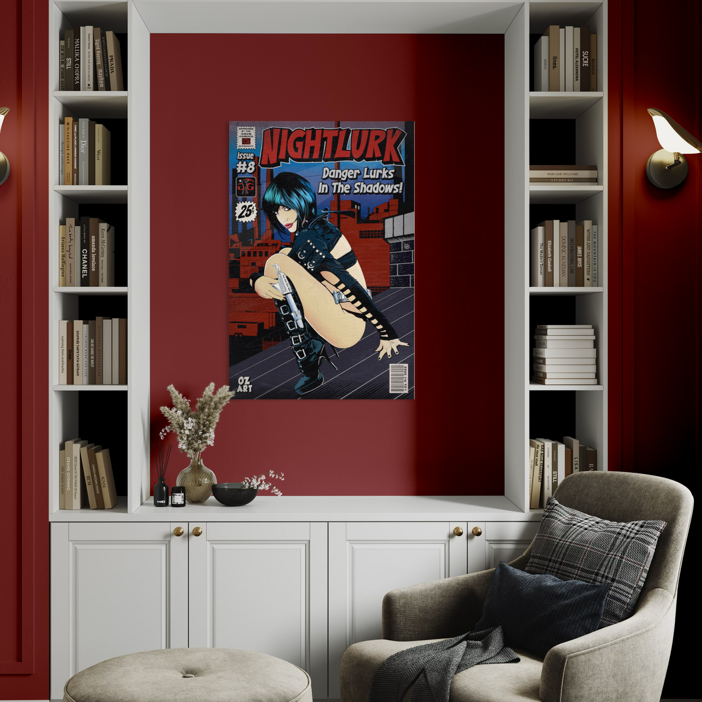 NIGHTLURK COMIC METAL PRINT