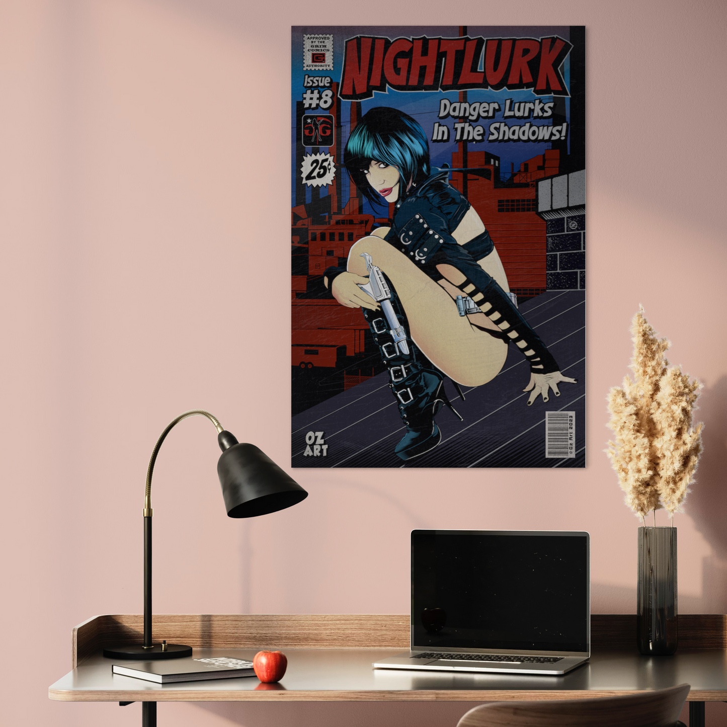 NIGHTLURK COMIC METAL PRINT