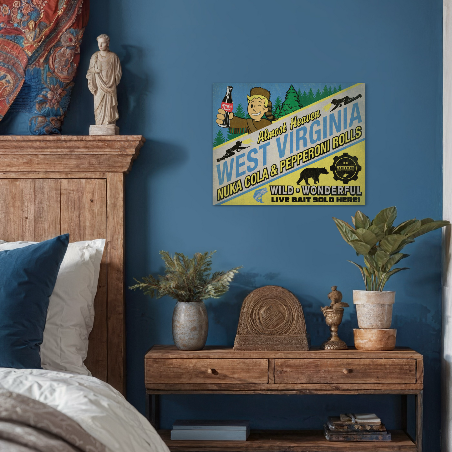 NUKA COLA & PEPPERONI ROLLS METAL PRINT