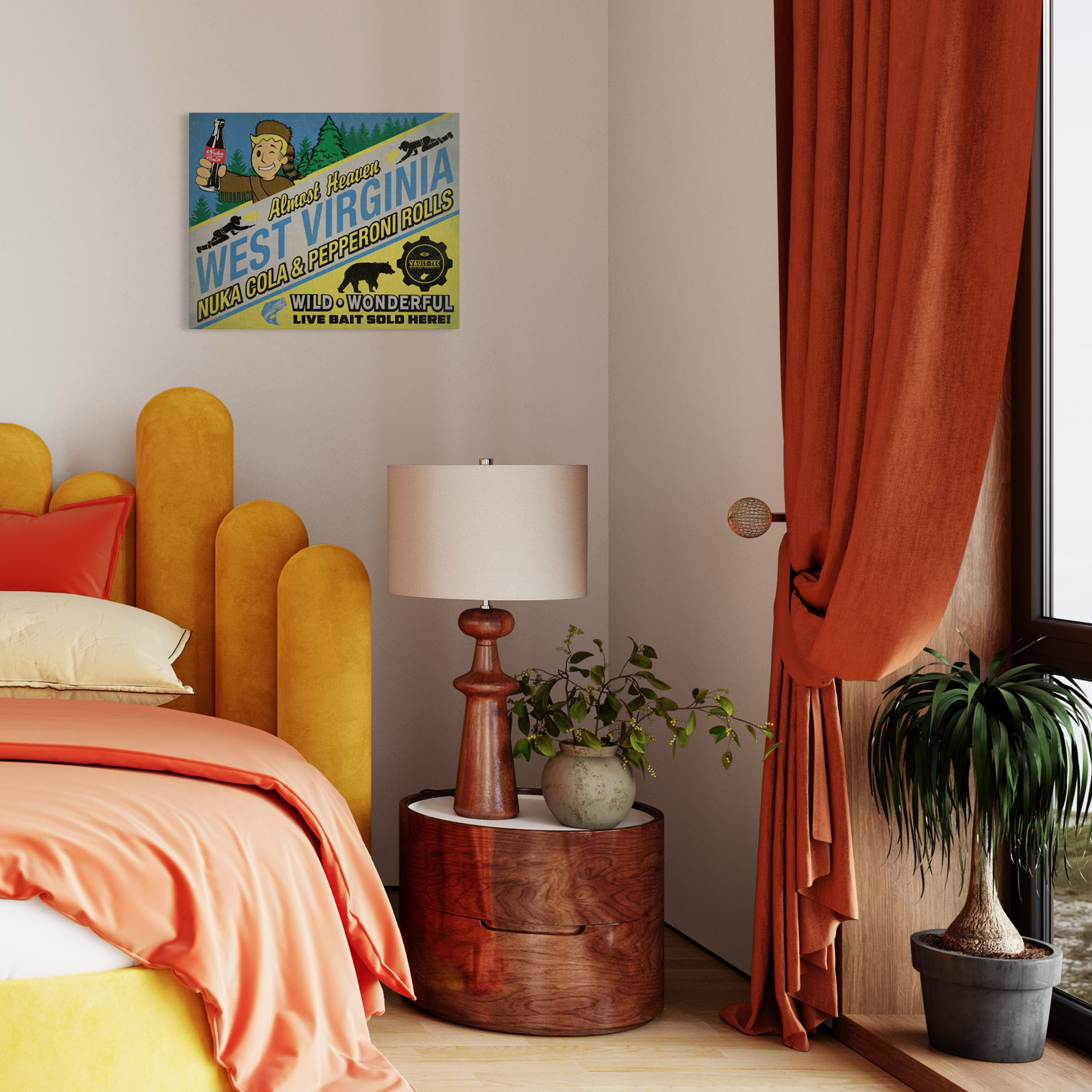 NUKA COLA & PEPPERONI ROLLS METAL PRINT