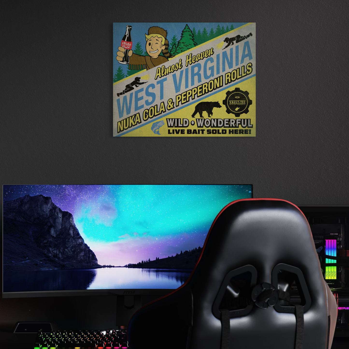 NUKA COLA & PEPPERONI ROLLS POSTER