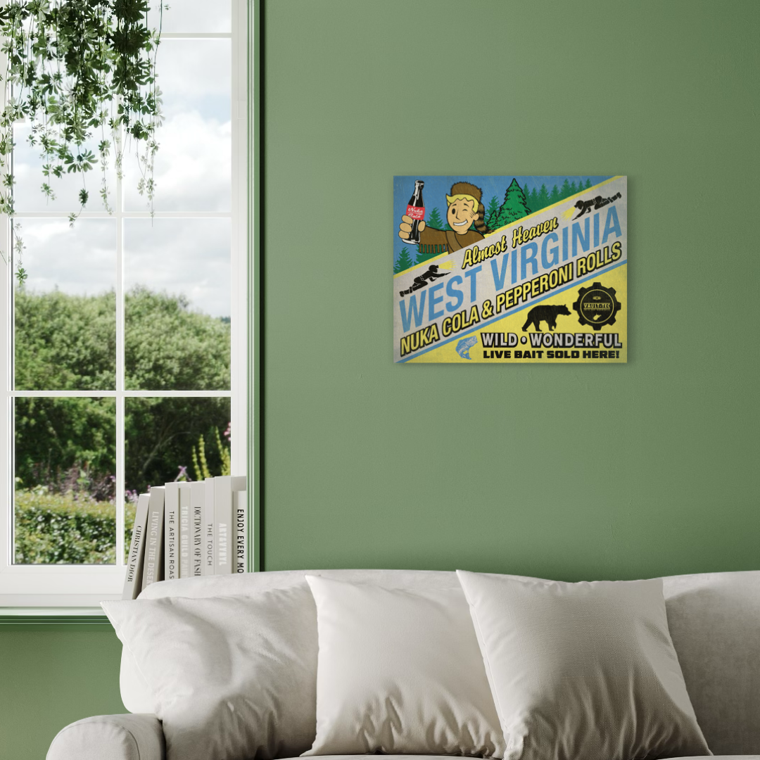 NUKA COLA & PEPPERONI ROLLS METAL PRINT