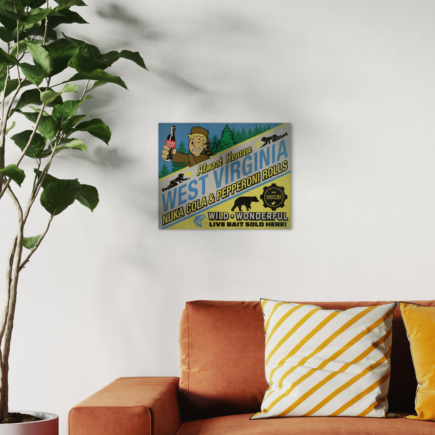 NUKA COLA & PEPPERONI ROLLS METAL PRINT