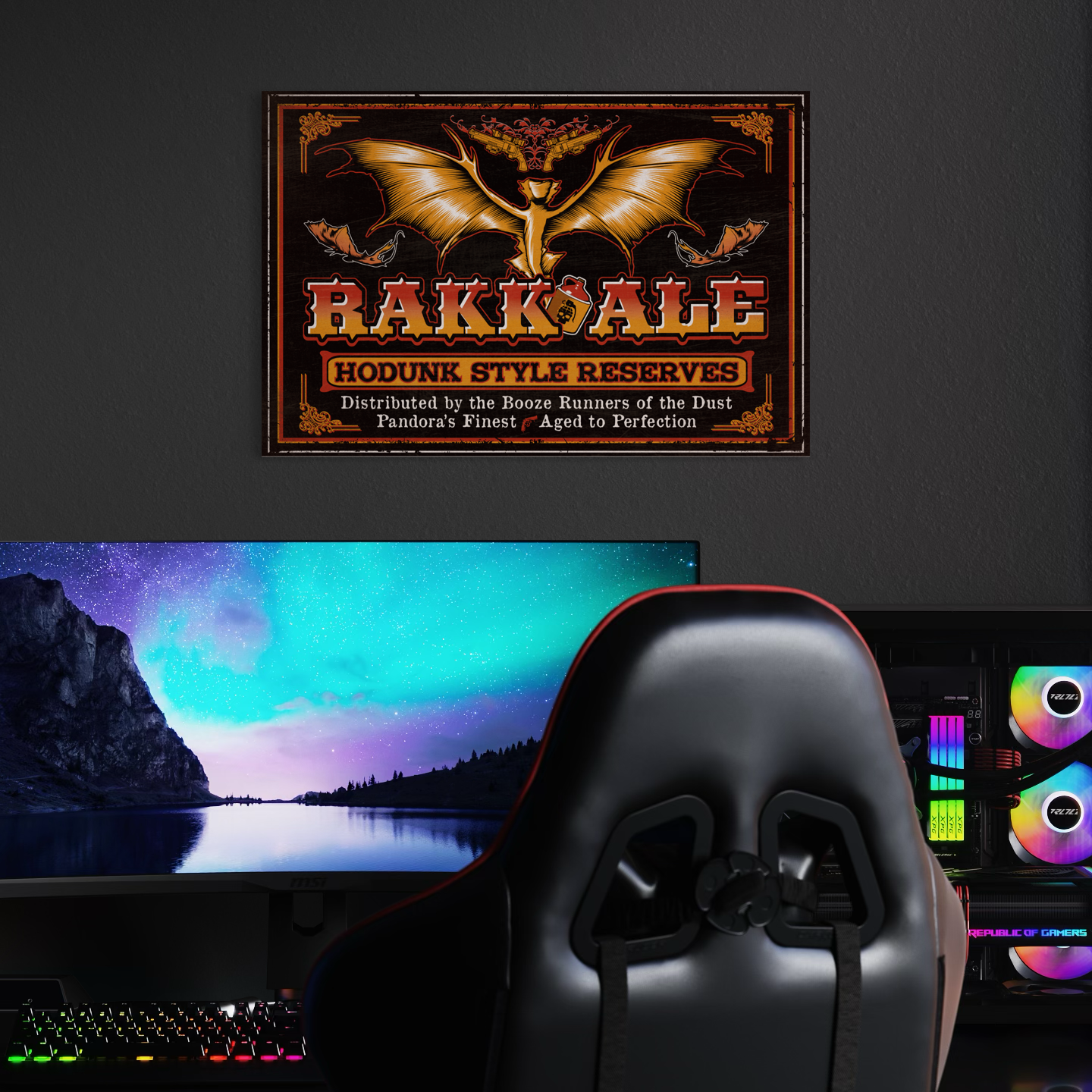 RAKK ALE METAL PRINT