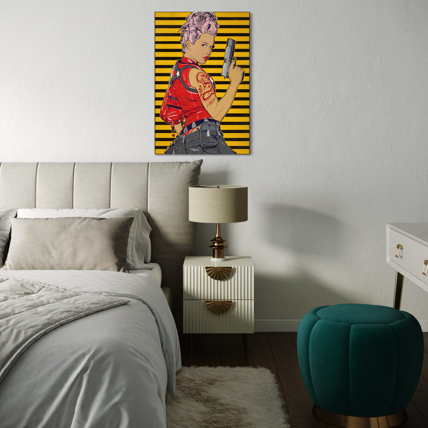 REBEL ASSASSIN METAL PRINT