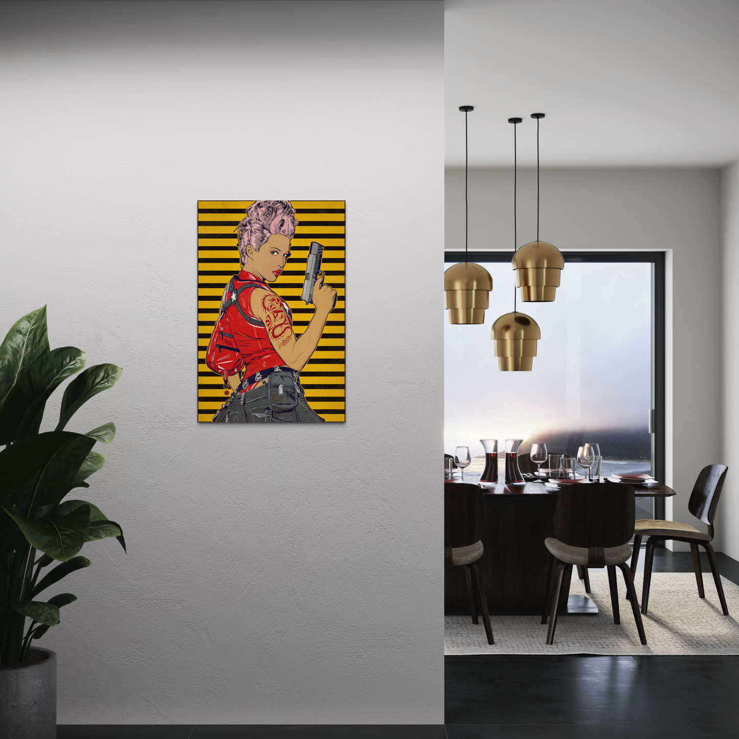 REBEL ASSASSIN METAL PRINT