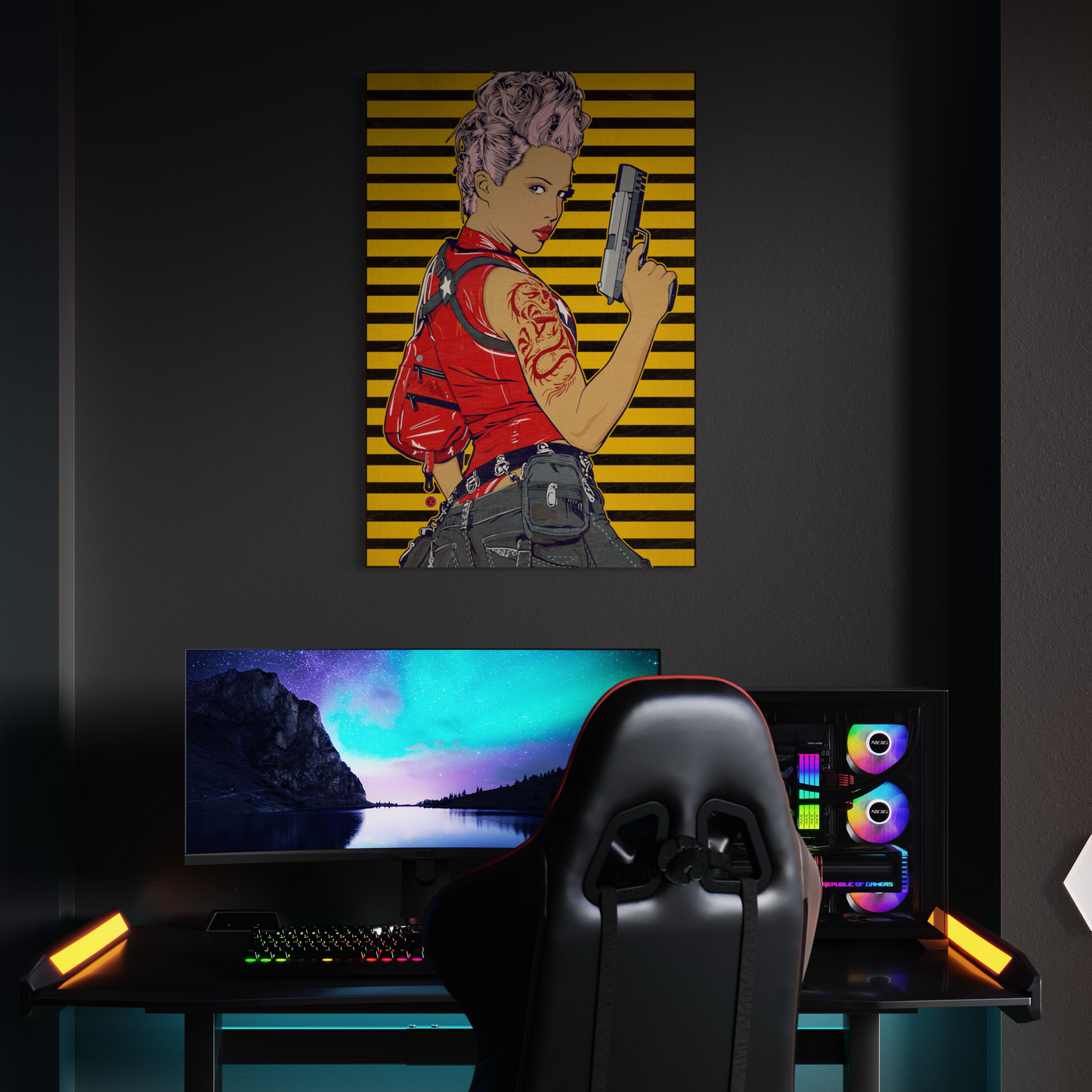 REBEL ASSASSIN METAL PRINT