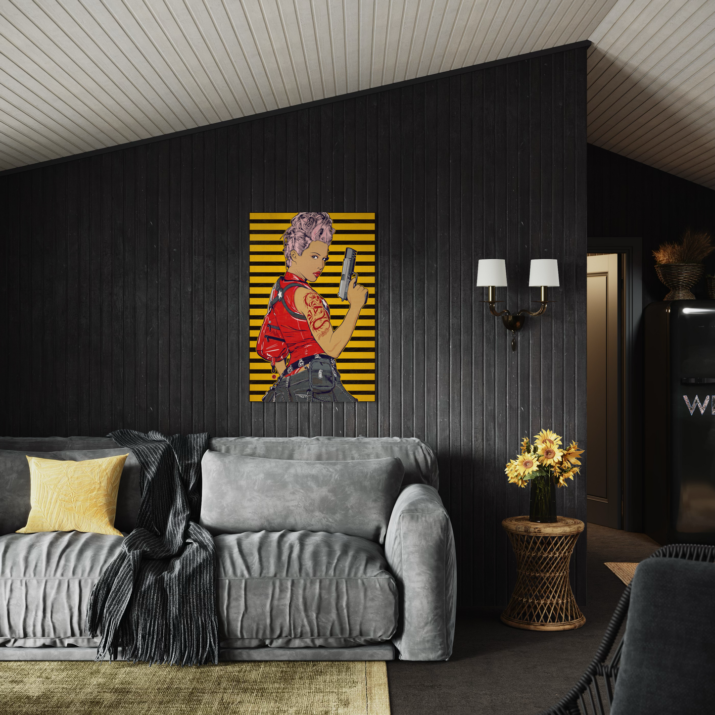 REBEL ASSASSIN METAL PRINT