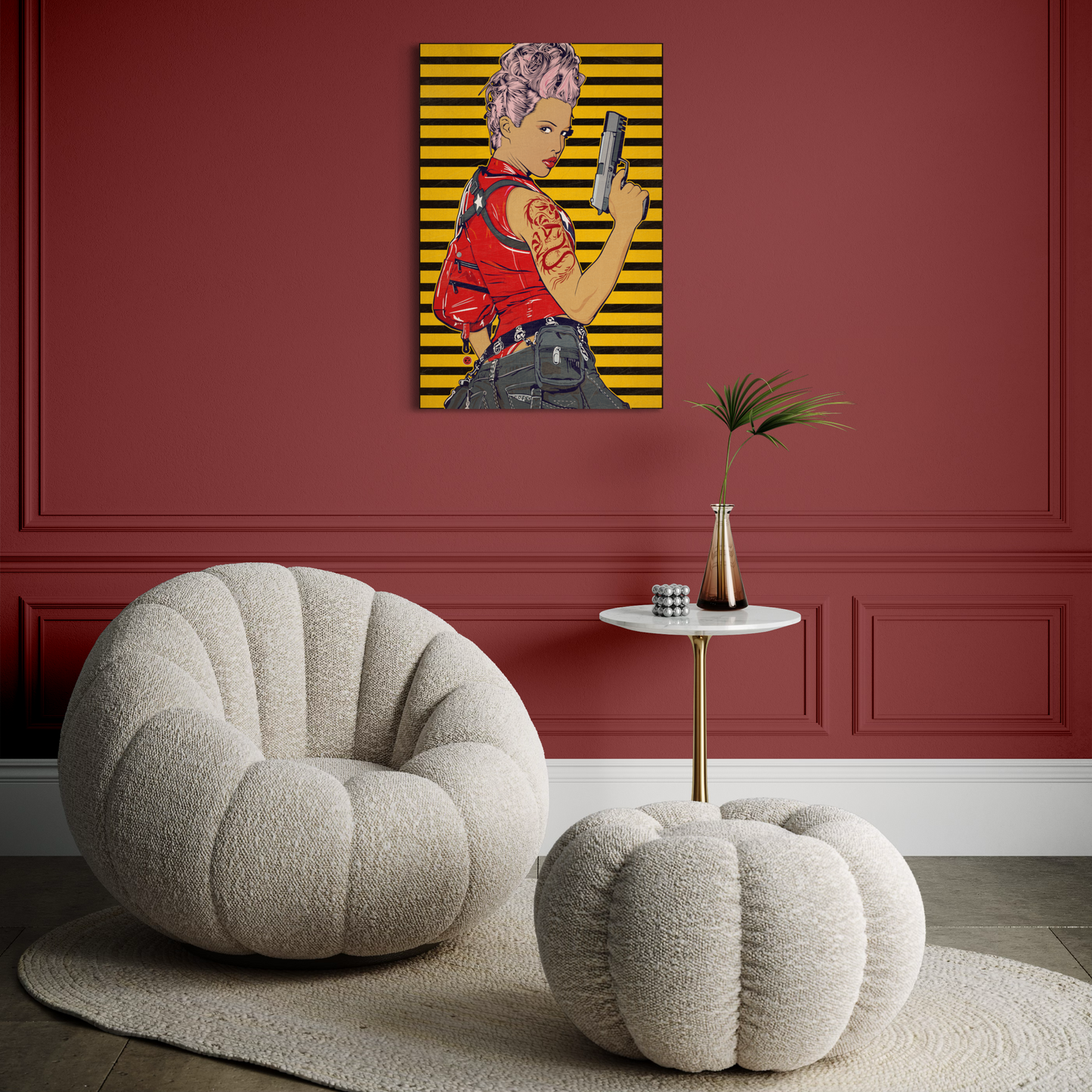 REBEL ASSASSIN METAL PRINT