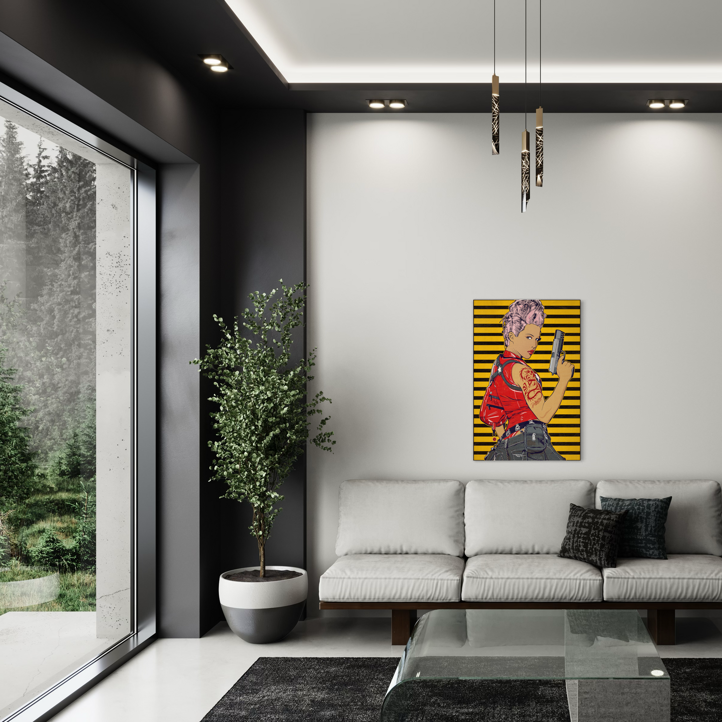 REBEL ASSASSIN METAL PRINT