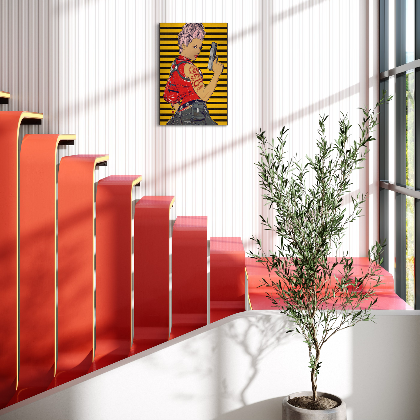 REBEL ASSASSIN METAL PRINT