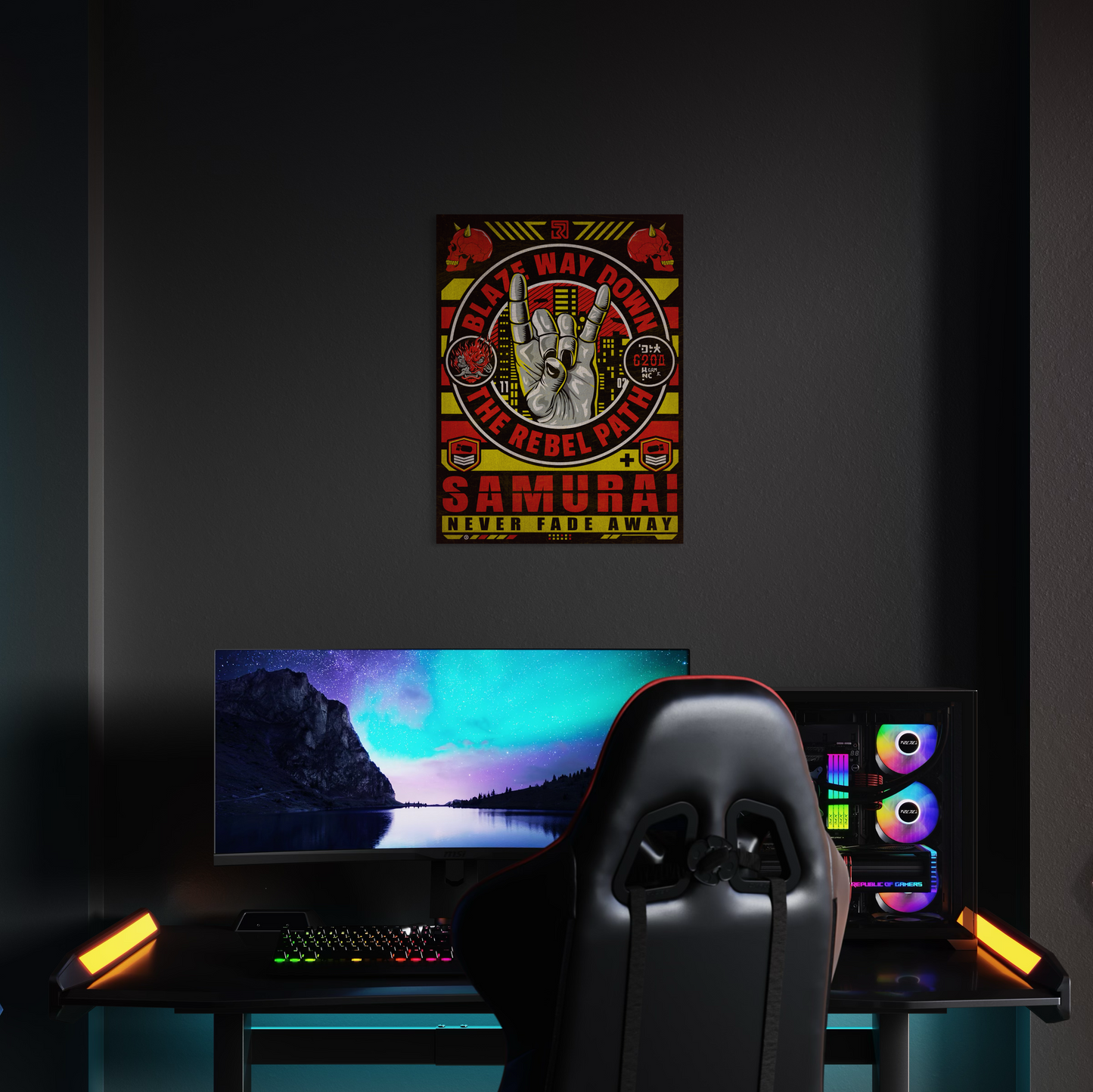 THE REBEL PATH  METAL PRINT