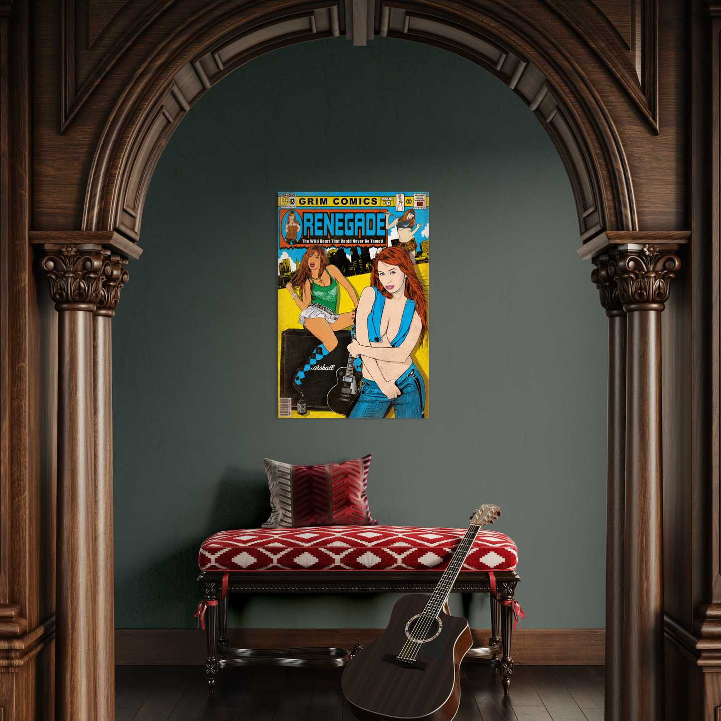 RENEGADE COMIC METAL PRINT