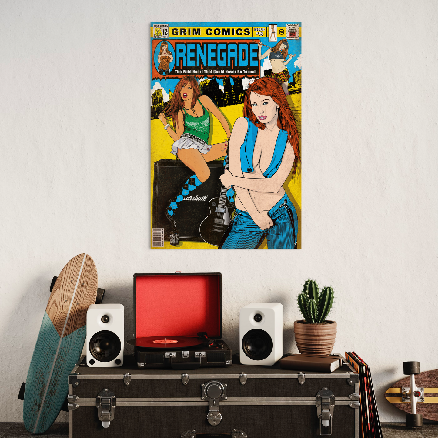 RENEGADE COMIC METAL PRINT