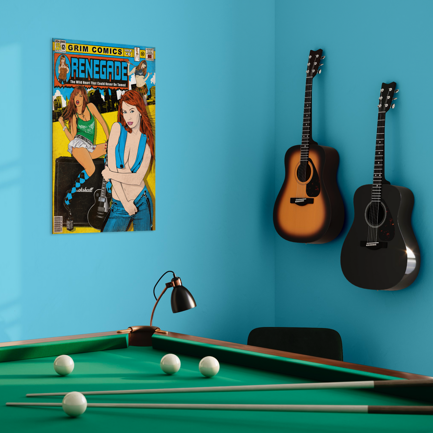 RENEGADE COMIC METAL PRINT