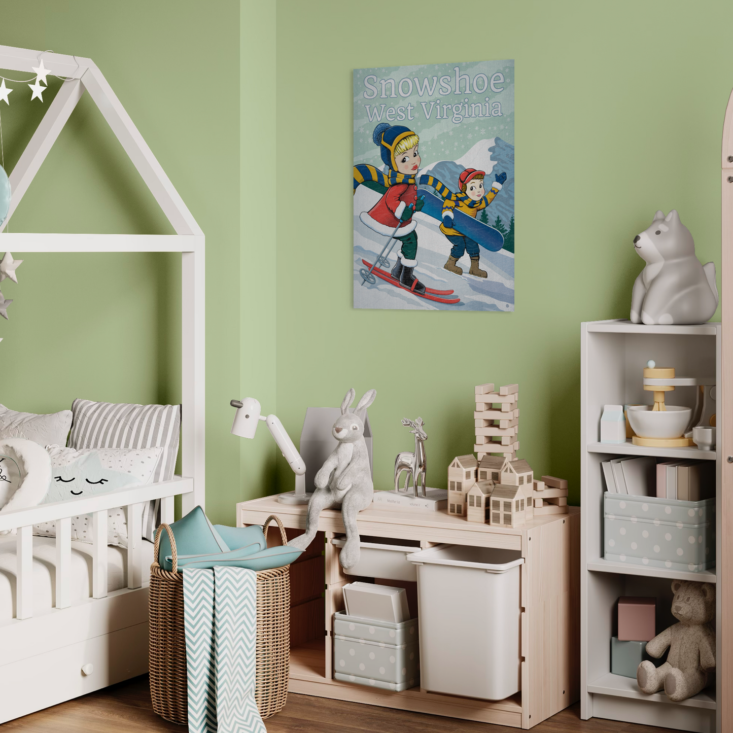 SNOWSHOE KIDS 2022 METAL PRINT