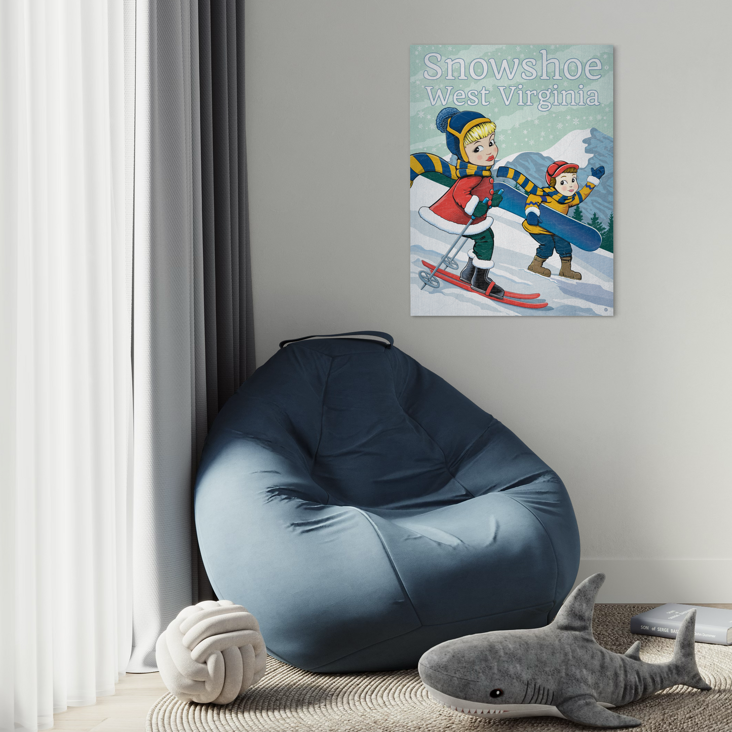 SNOWSHOE KIDS 2022 METAL PRINT