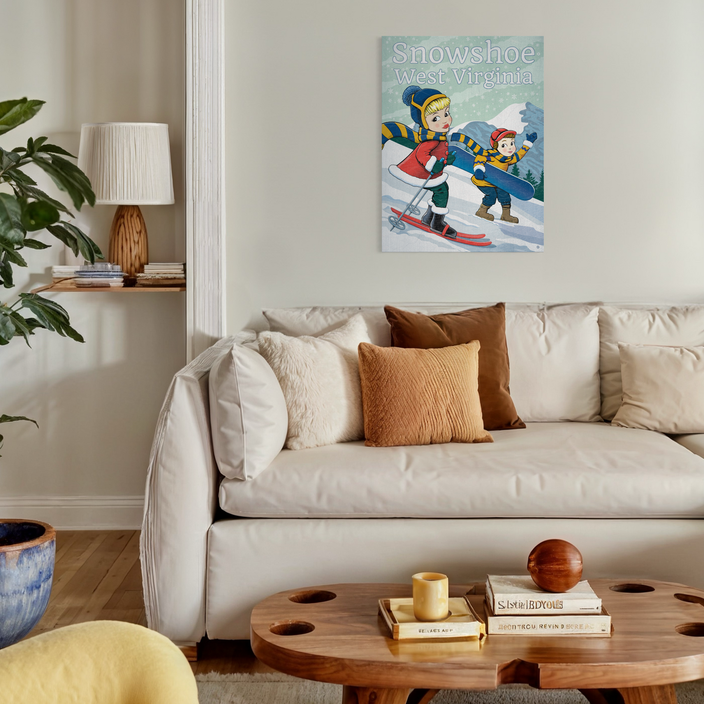 SNOWSHOE KIDS 2022 METAL PRINT