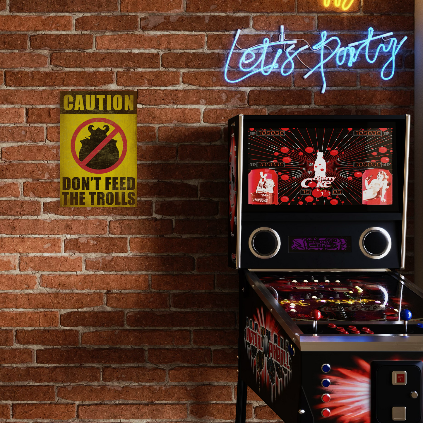 DON'T FEED TROLLS METAL PRINT