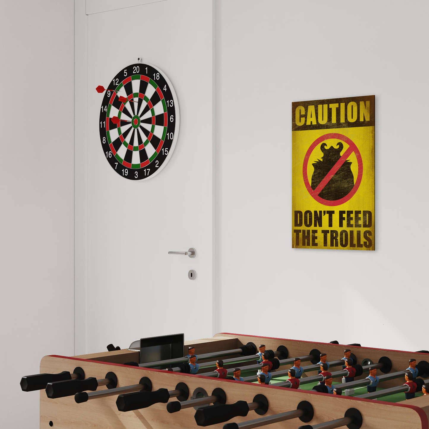 DON'T FEED TROLLS METAL PRINT