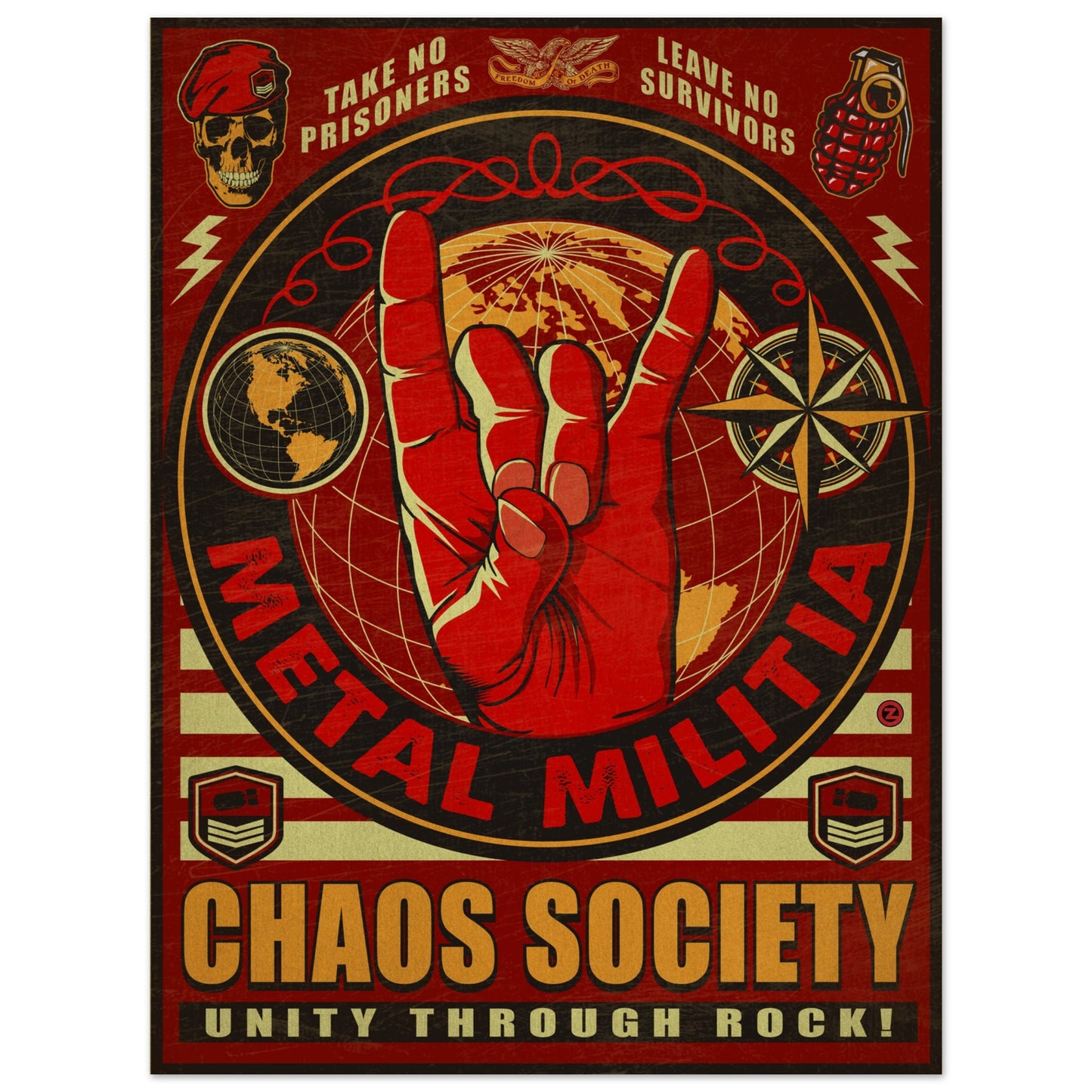 CHAOS SOCIETY METAL PRINT