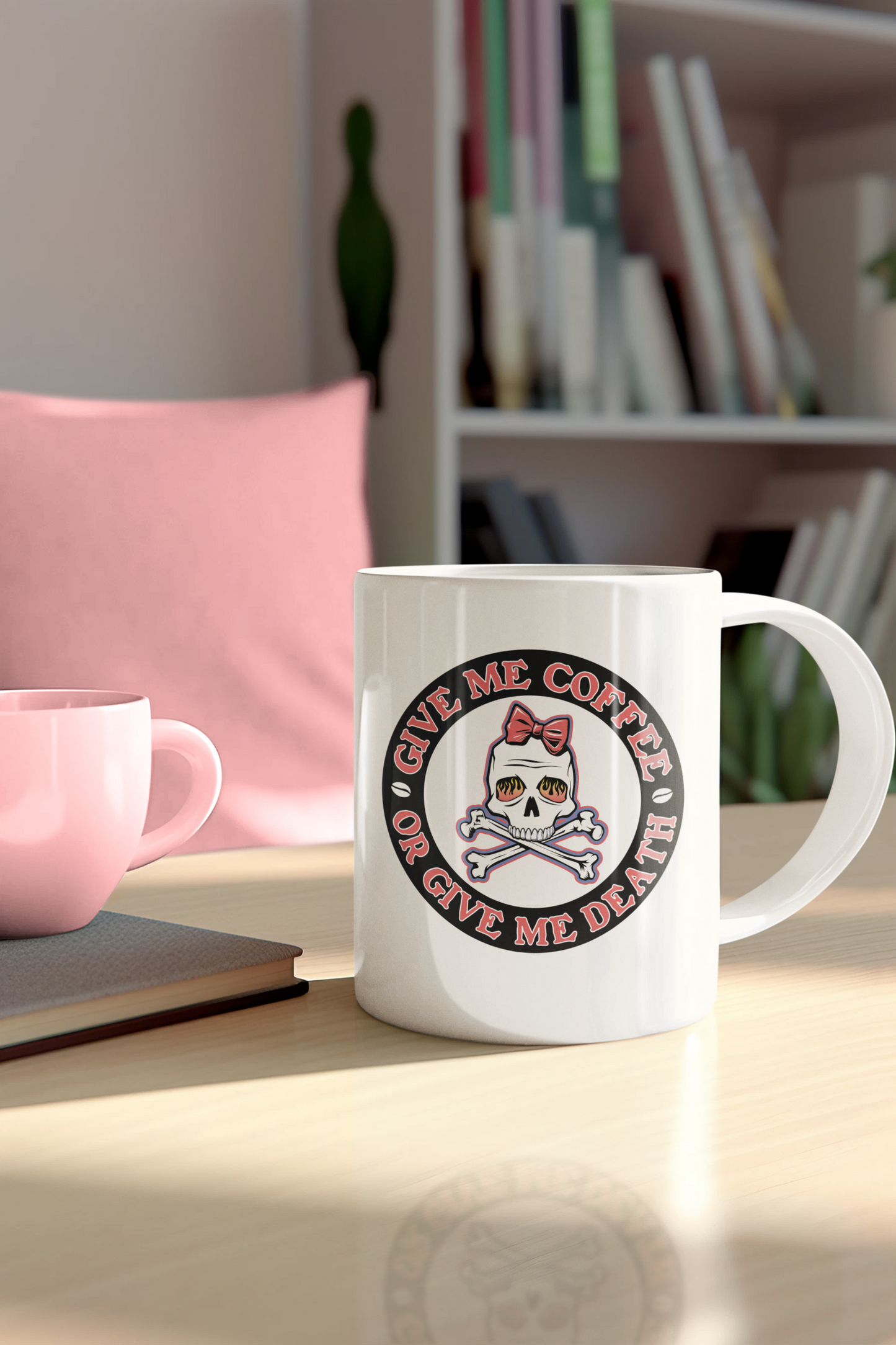 GIVE ME COFFEE OR GIVE ME DEATH MUG