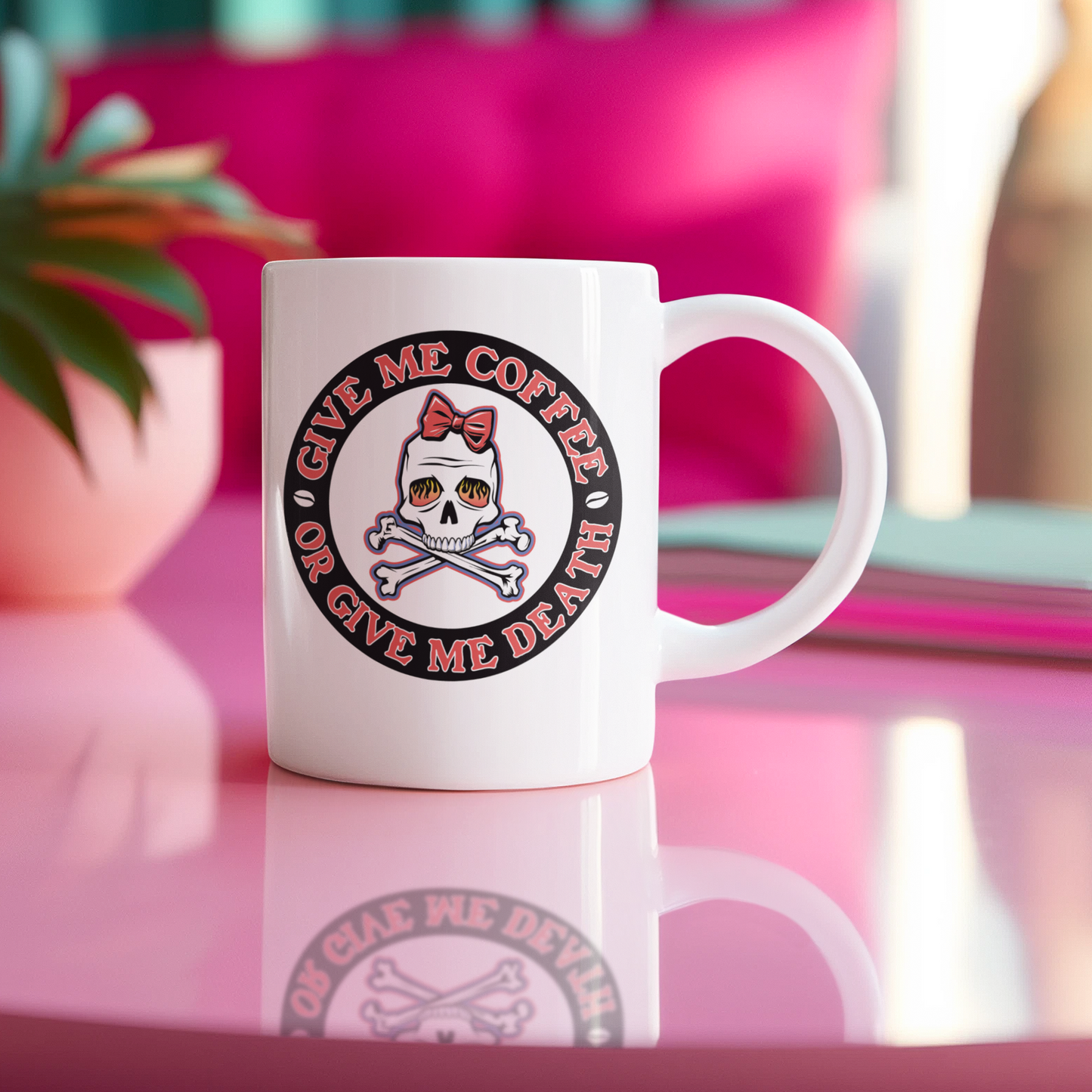 GIVE ME COFFEE OR GIVE ME DEATH MUG