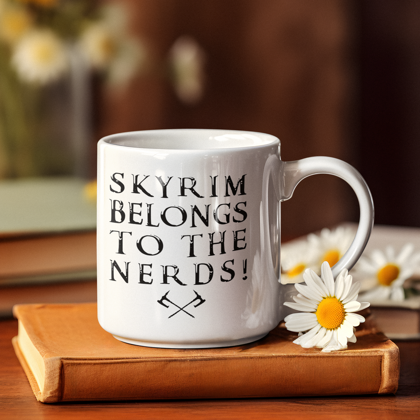 SKYRIM BELONGS TO THE NERDS MUG