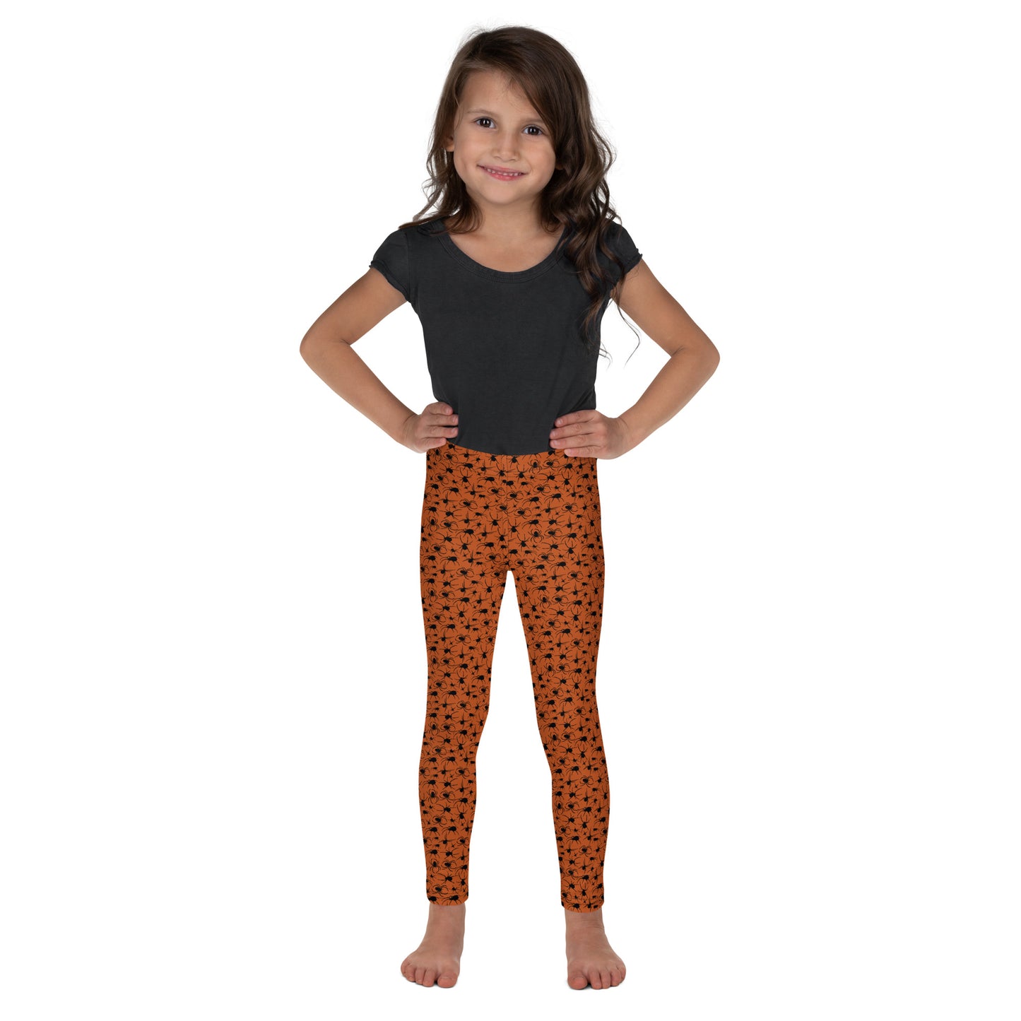 KILLER SPIDERS on Orange Kid's Leggings
