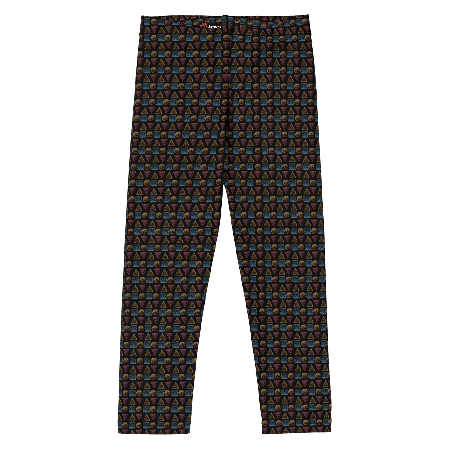 HATCHED GEOMETRY DARK Kid's Leggings