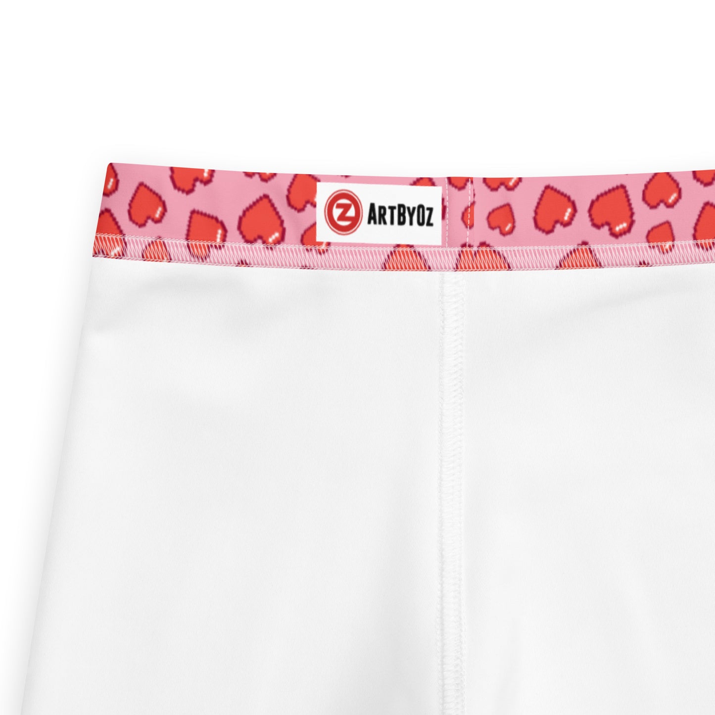 8 BIT HEARTS on Pink Kid's Leggings