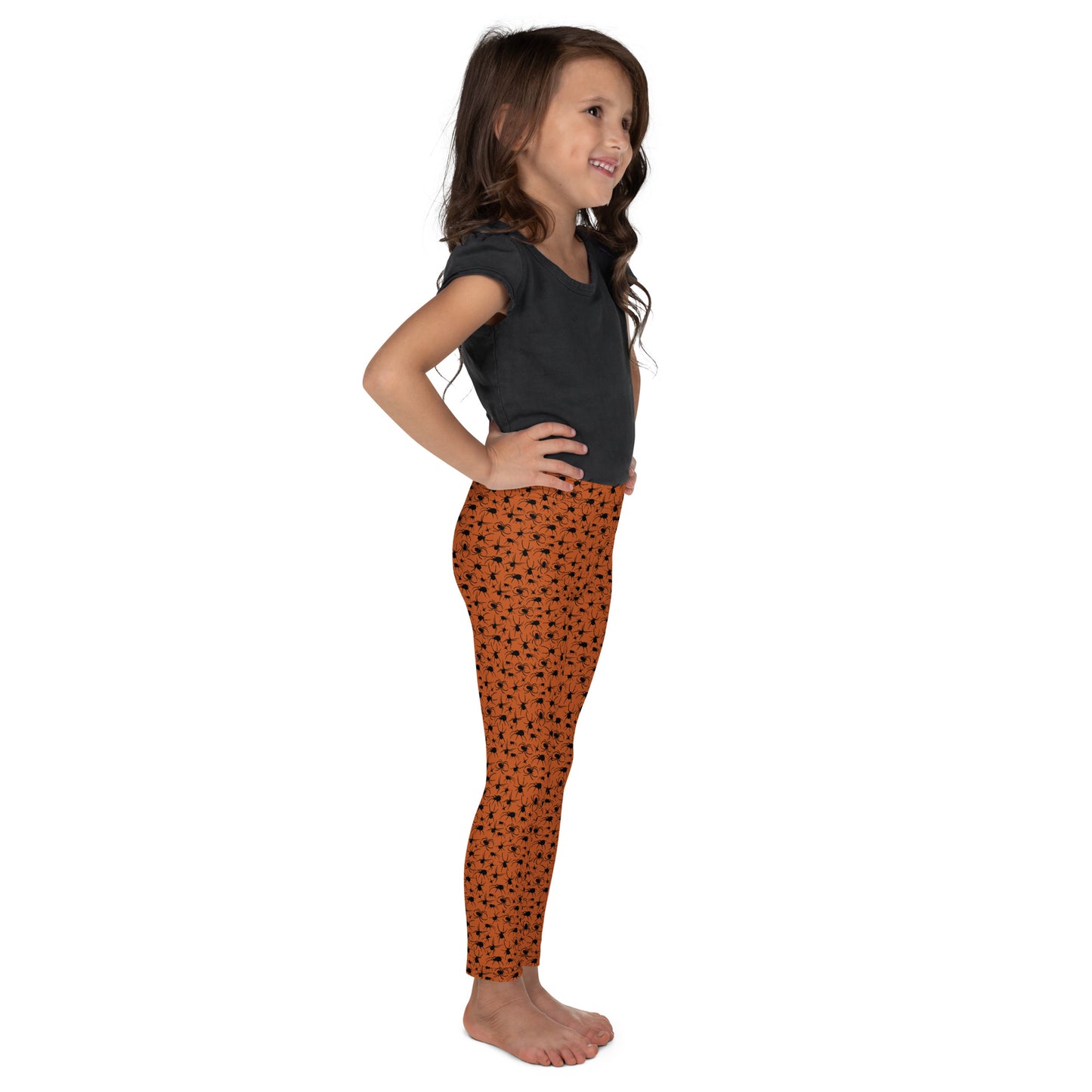 KILLER SPIDERS on Orange Kid's Leggings