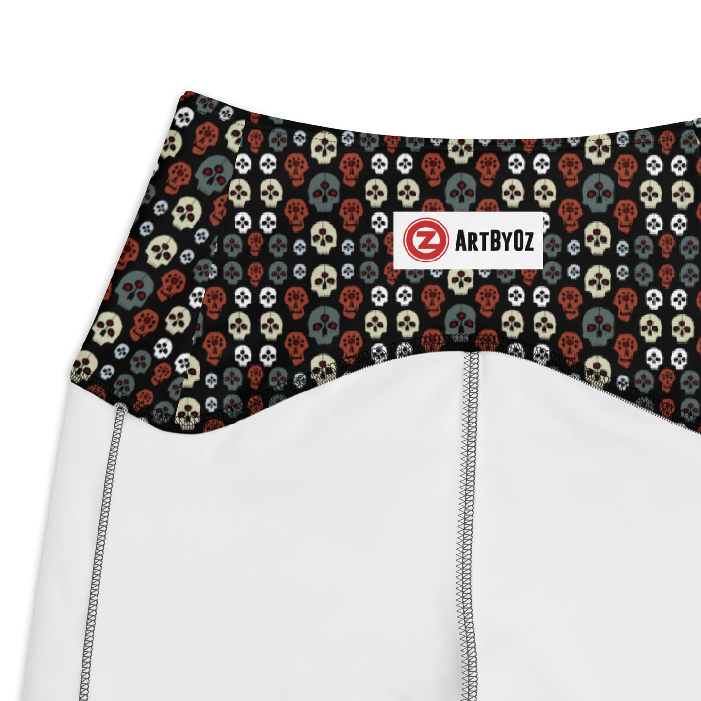 CYBER SKULLS - Leggings with Pockets