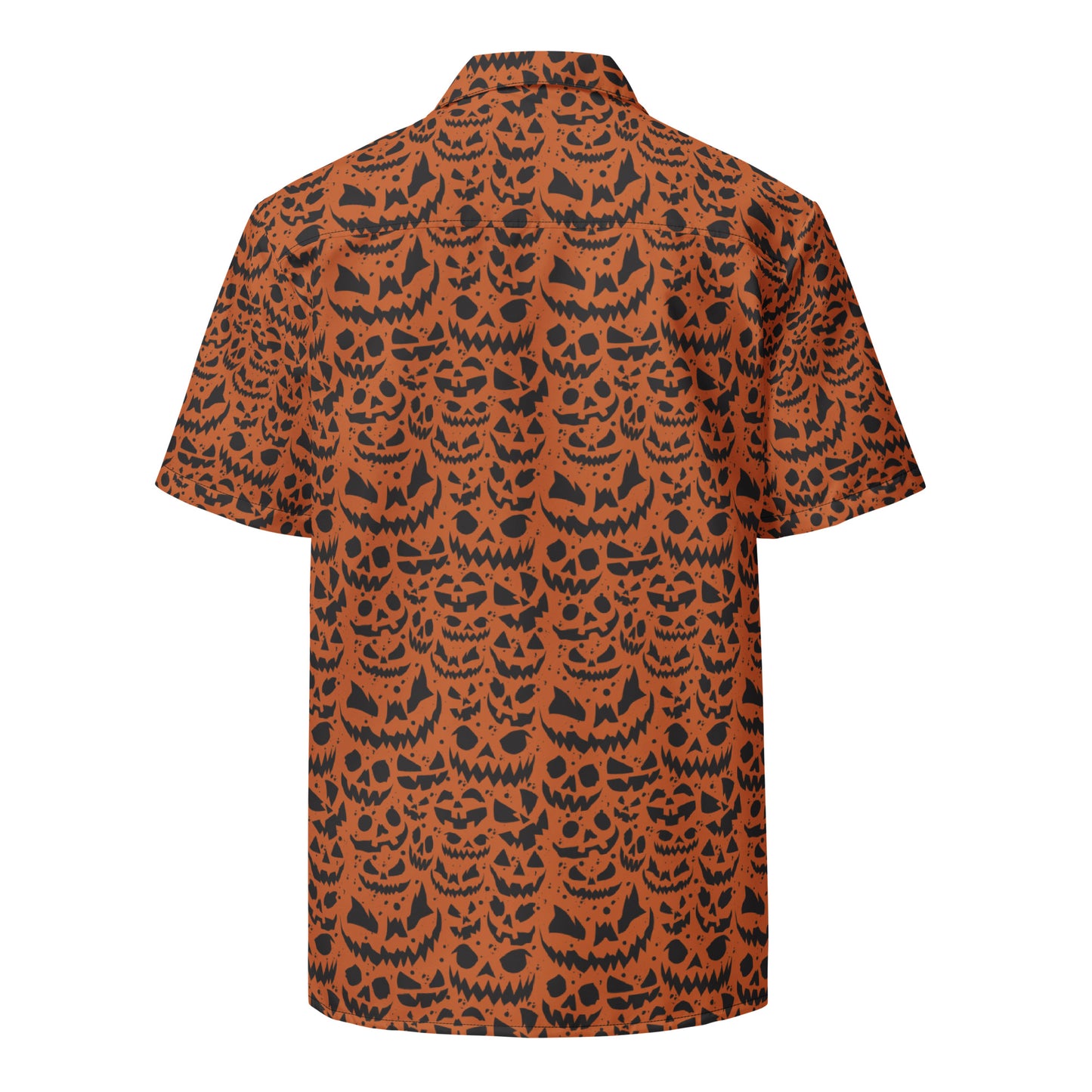 JACK O' SPLATTER ON ORANGE HAWAIIAN SHIRT