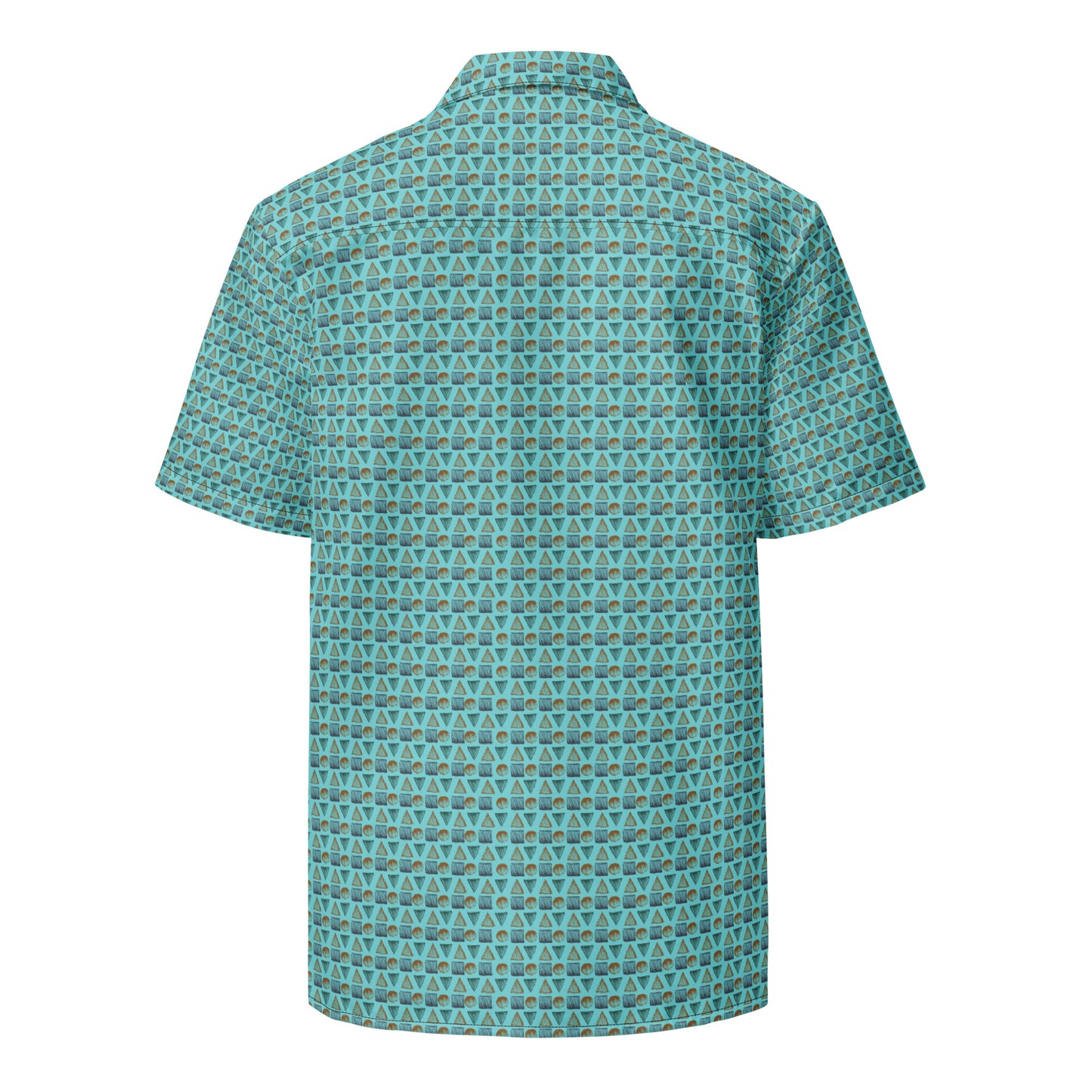 HATCHED GEOMETRY HAWAIIAN SHIRT
