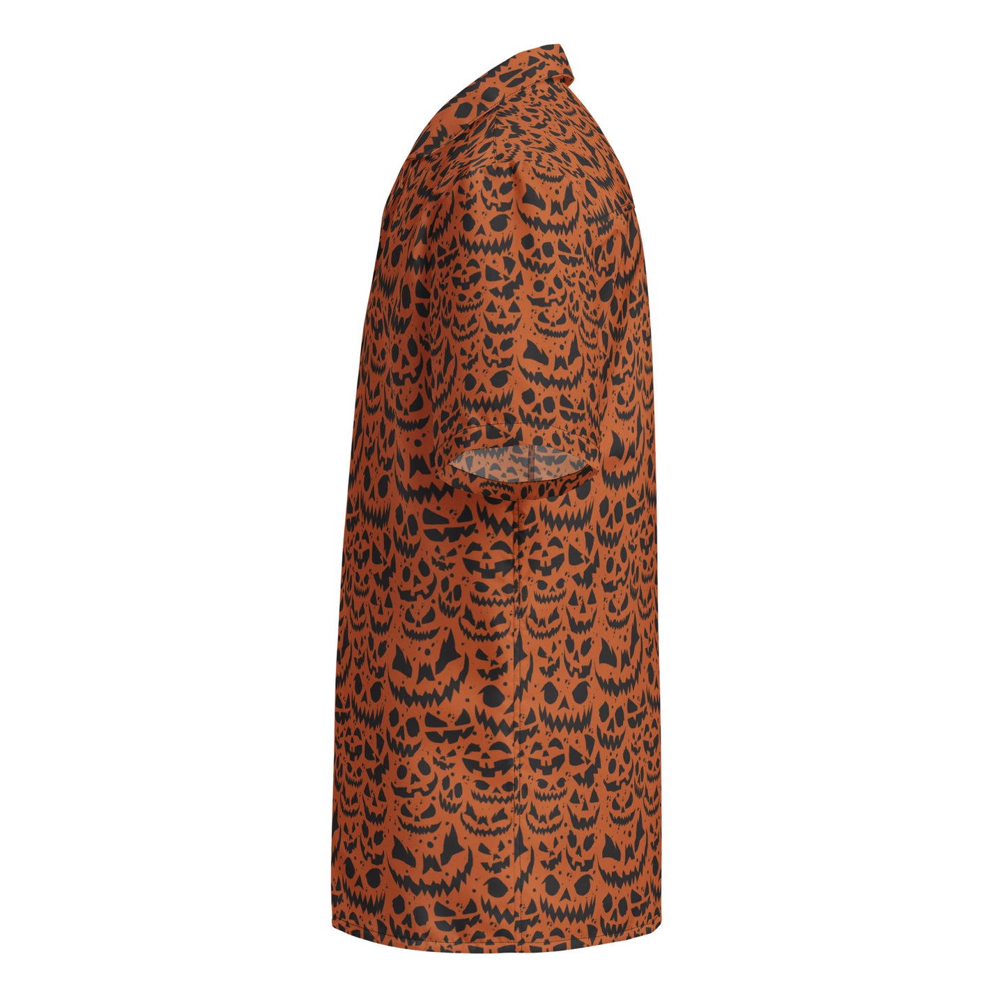 JACK O' SPLATTER ON ORANGE HAWAIIAN SHIRT