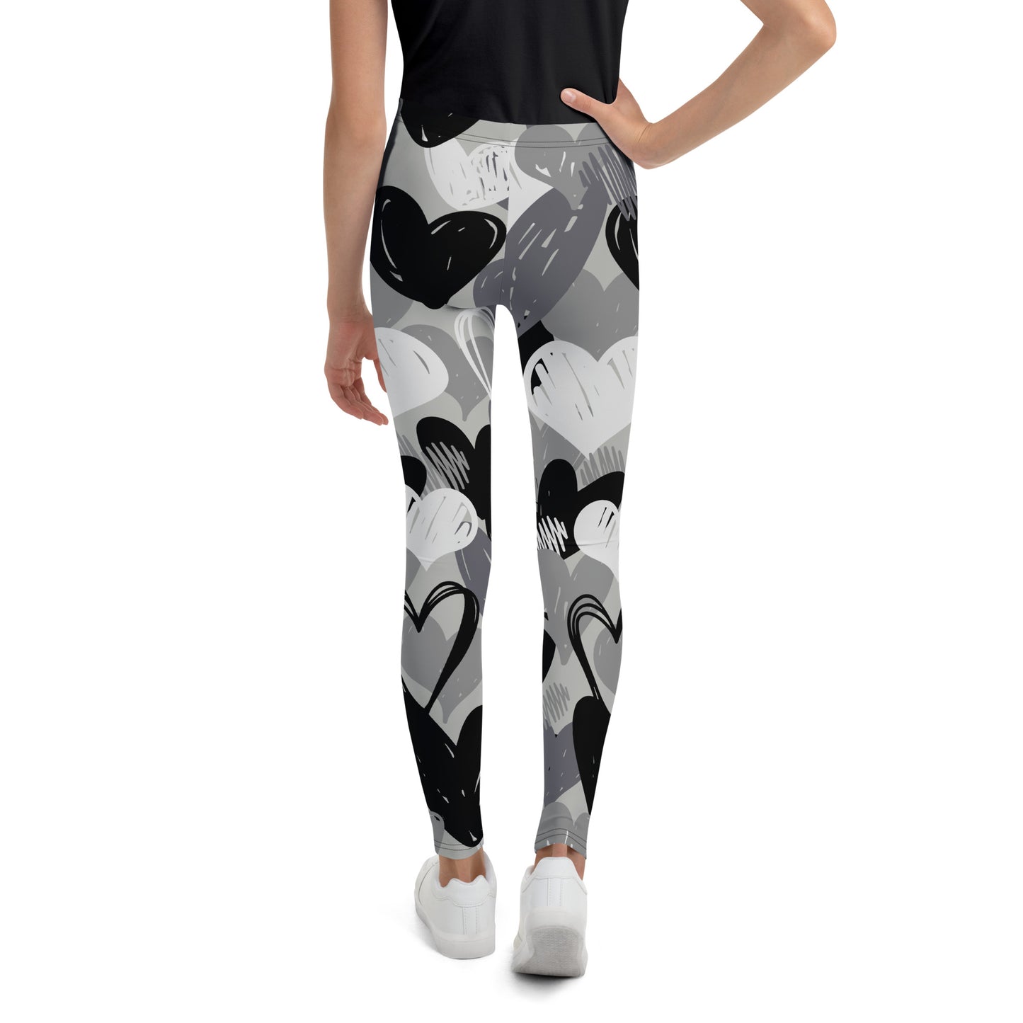 CAMO HEARTS Youth Leggings