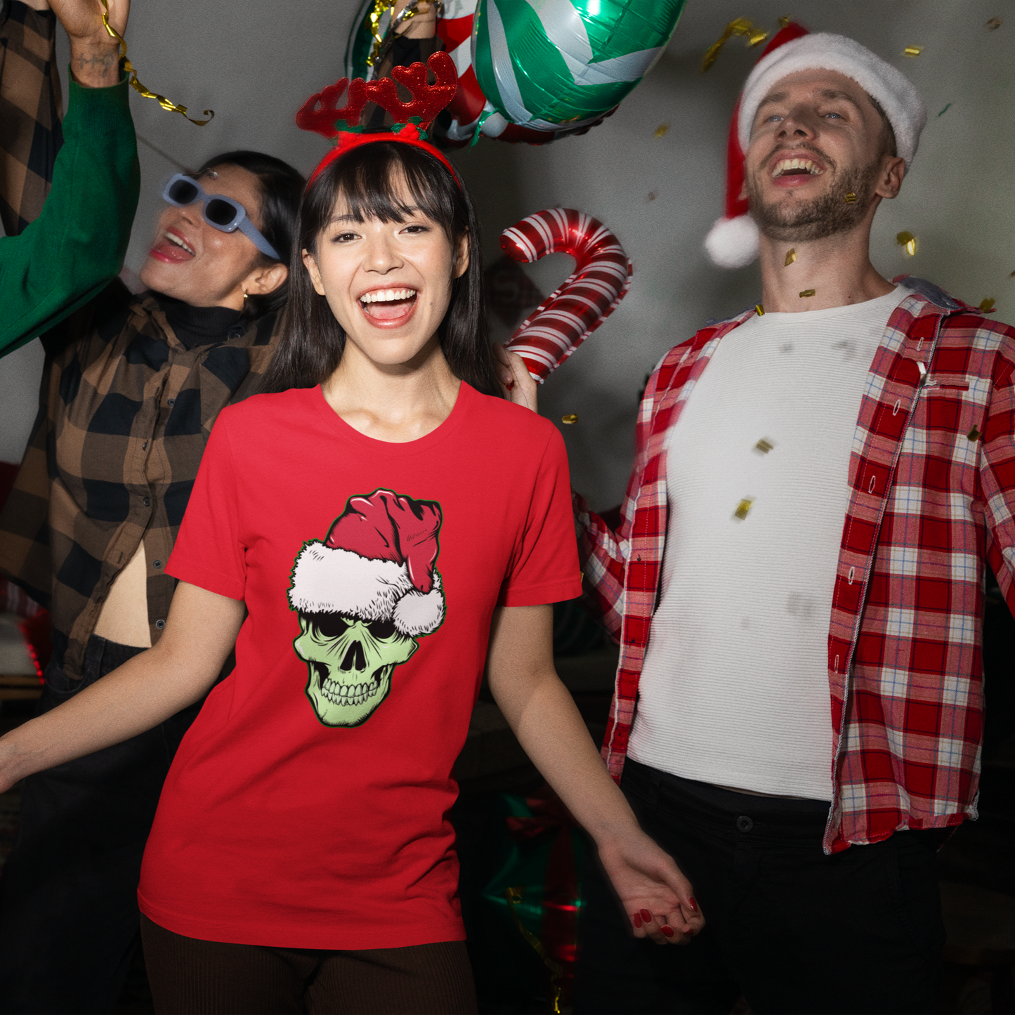SANTA SKULL WOMEN'S TEE