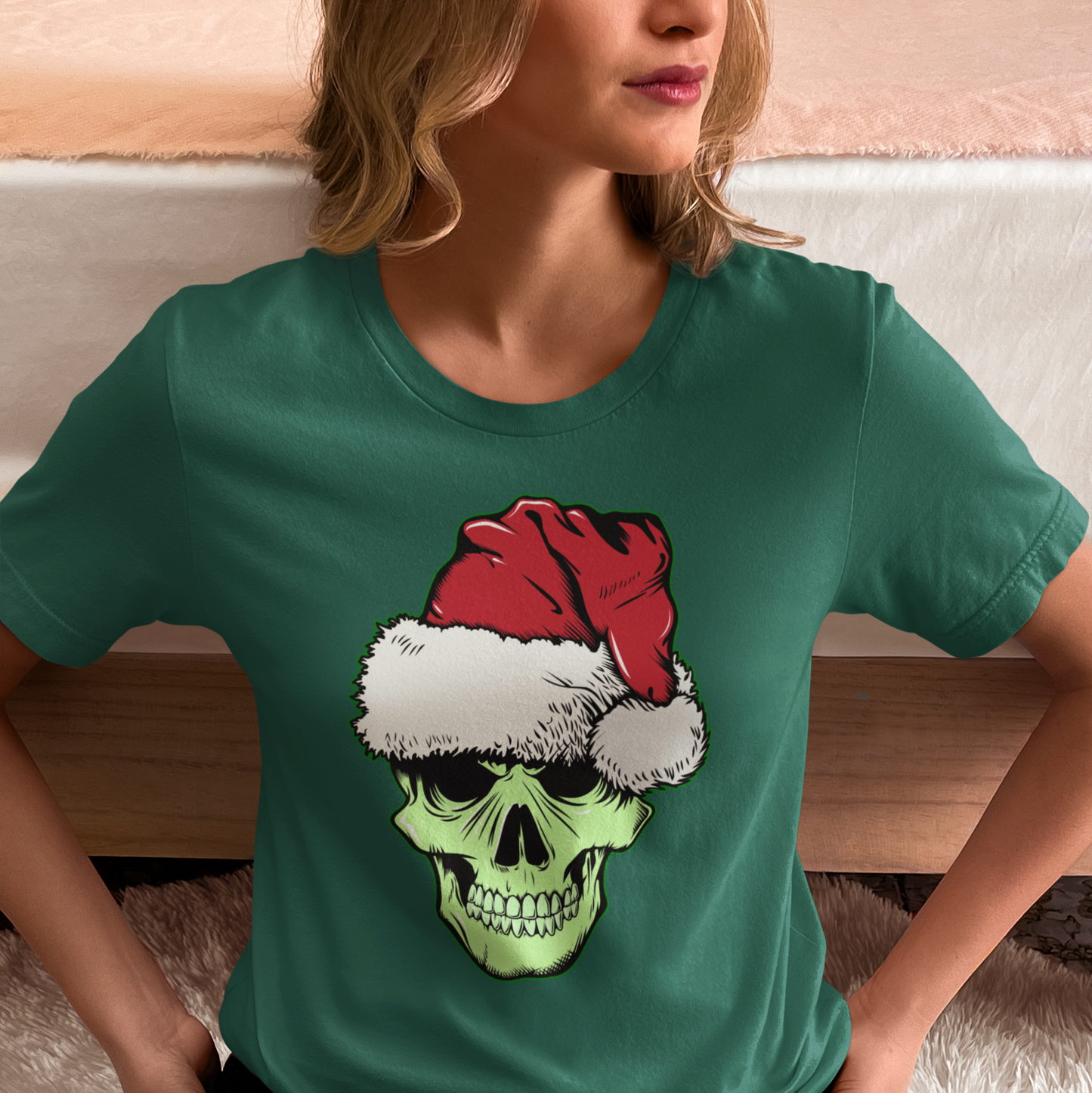 SANTA SKULL WOMEN'S TEE