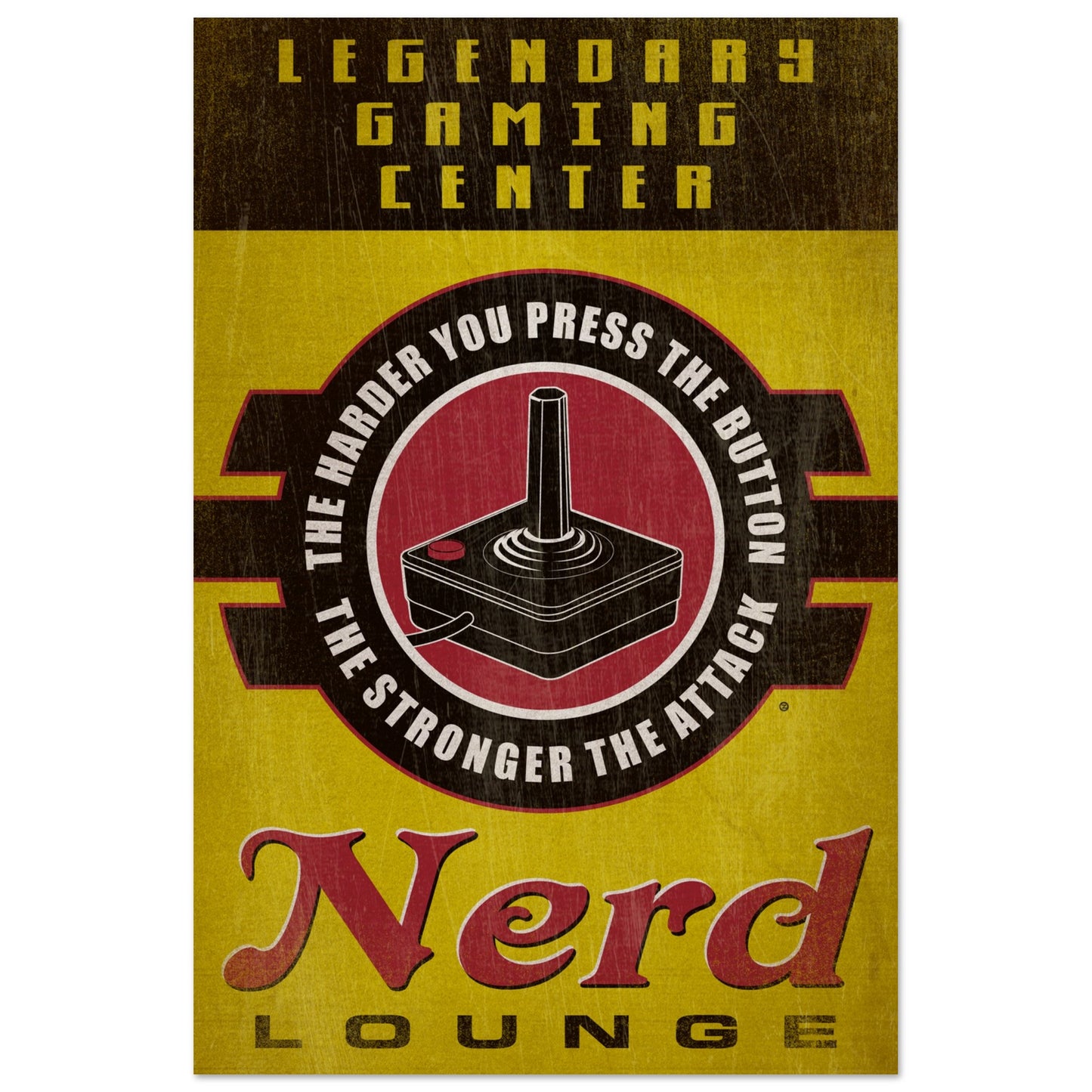 NERD LOUNGE METAL PRINT