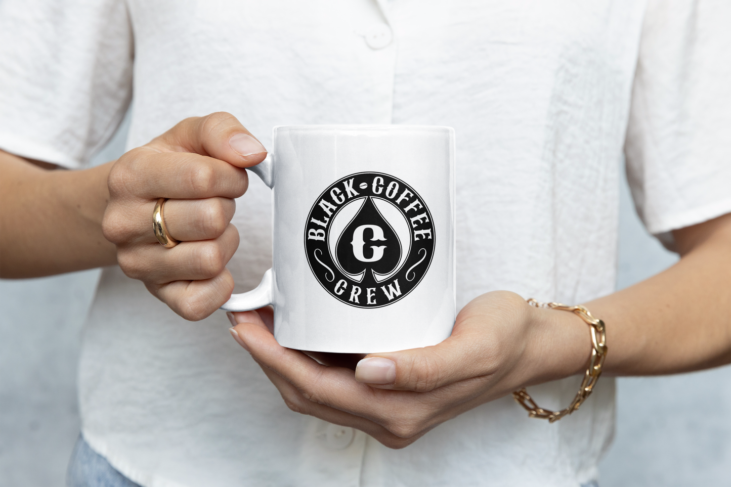 BLACK COFFEE CREW MUG