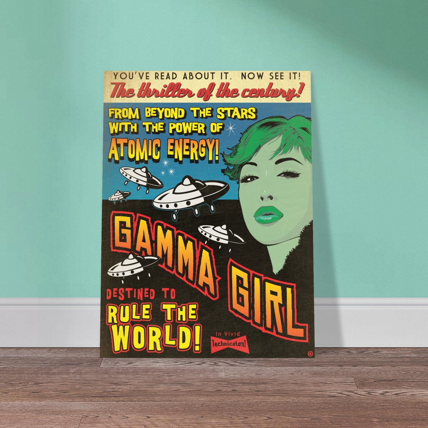 GAMMA GIRL METAL PRINT